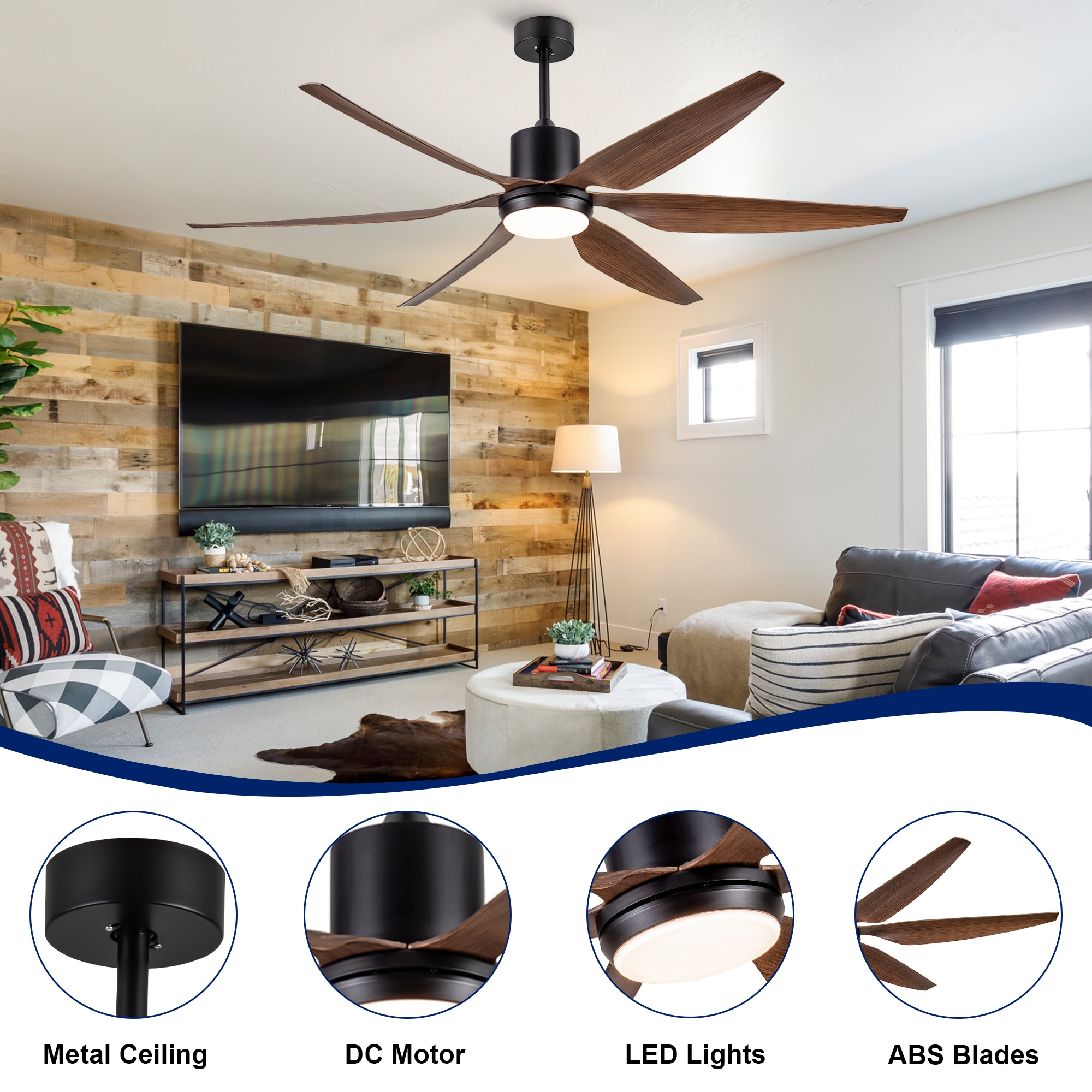 YUHAO LSDC1061BK662 Ceiling-Fans - View #5