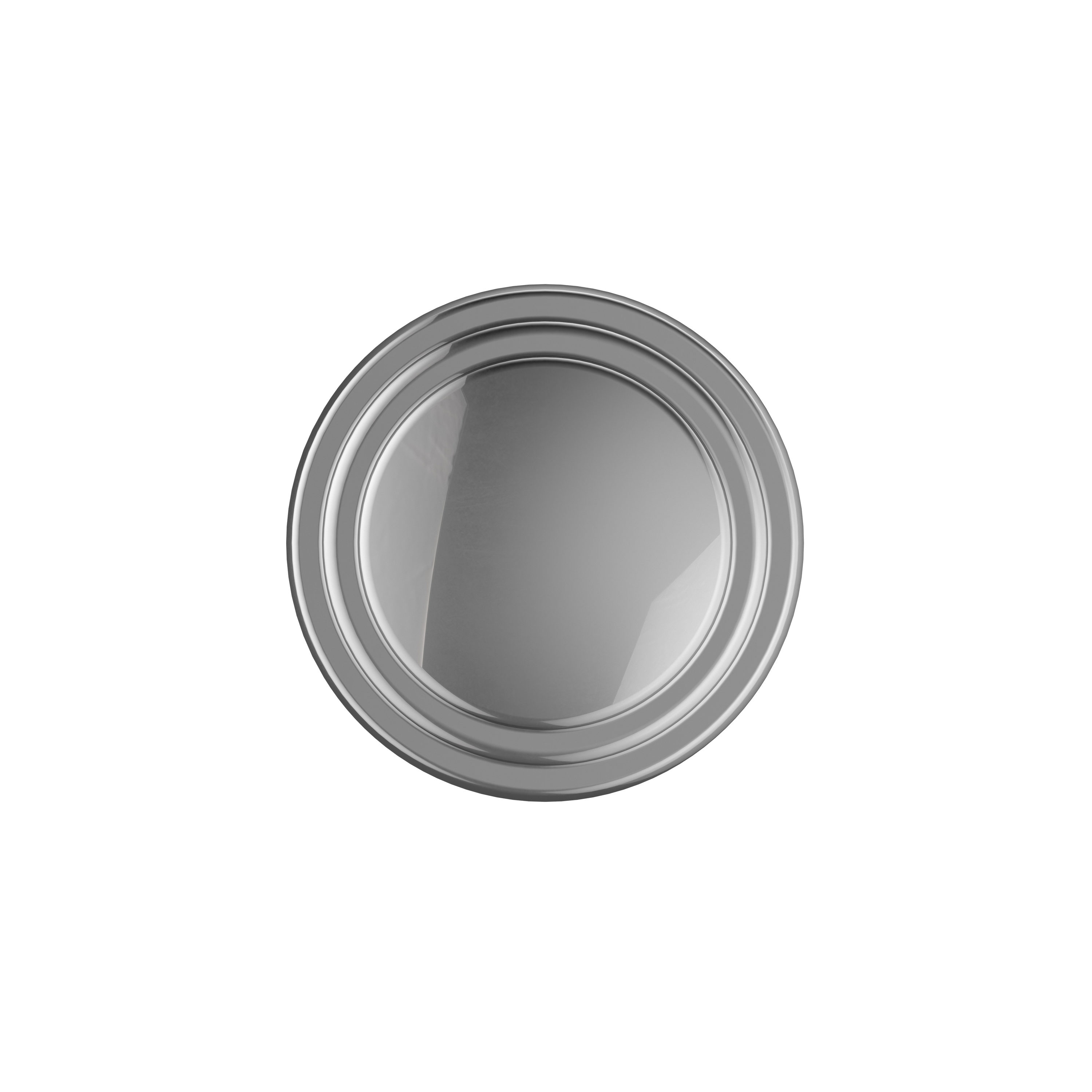 Polished Chrome Round Cabinet Knob with Mounting Hardware