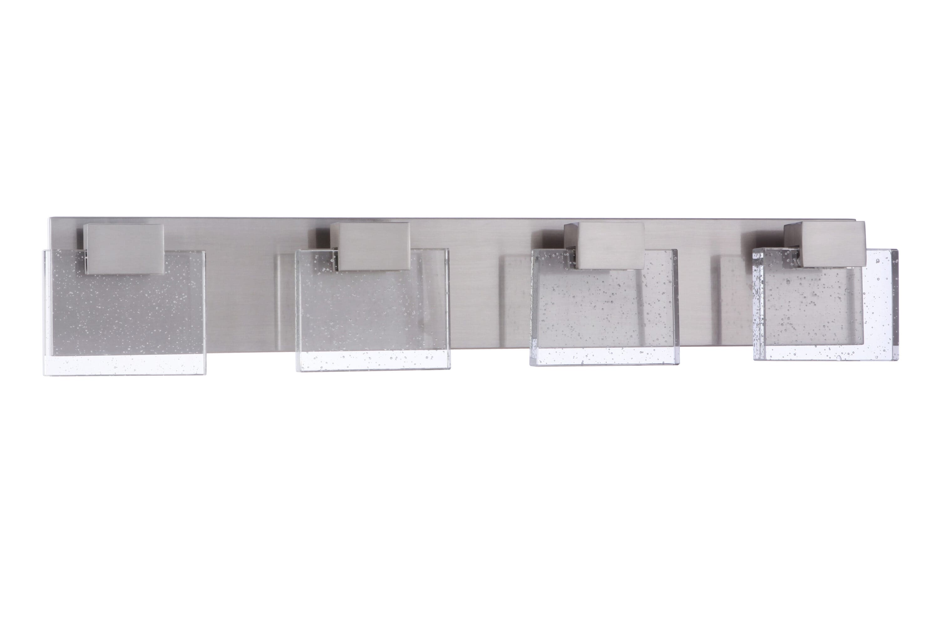 Craftmade 15929BNK-LED Alamere 28.94-in 4 -Light Brushed Nickel Integrated LED Modern/contemporary Vanity light