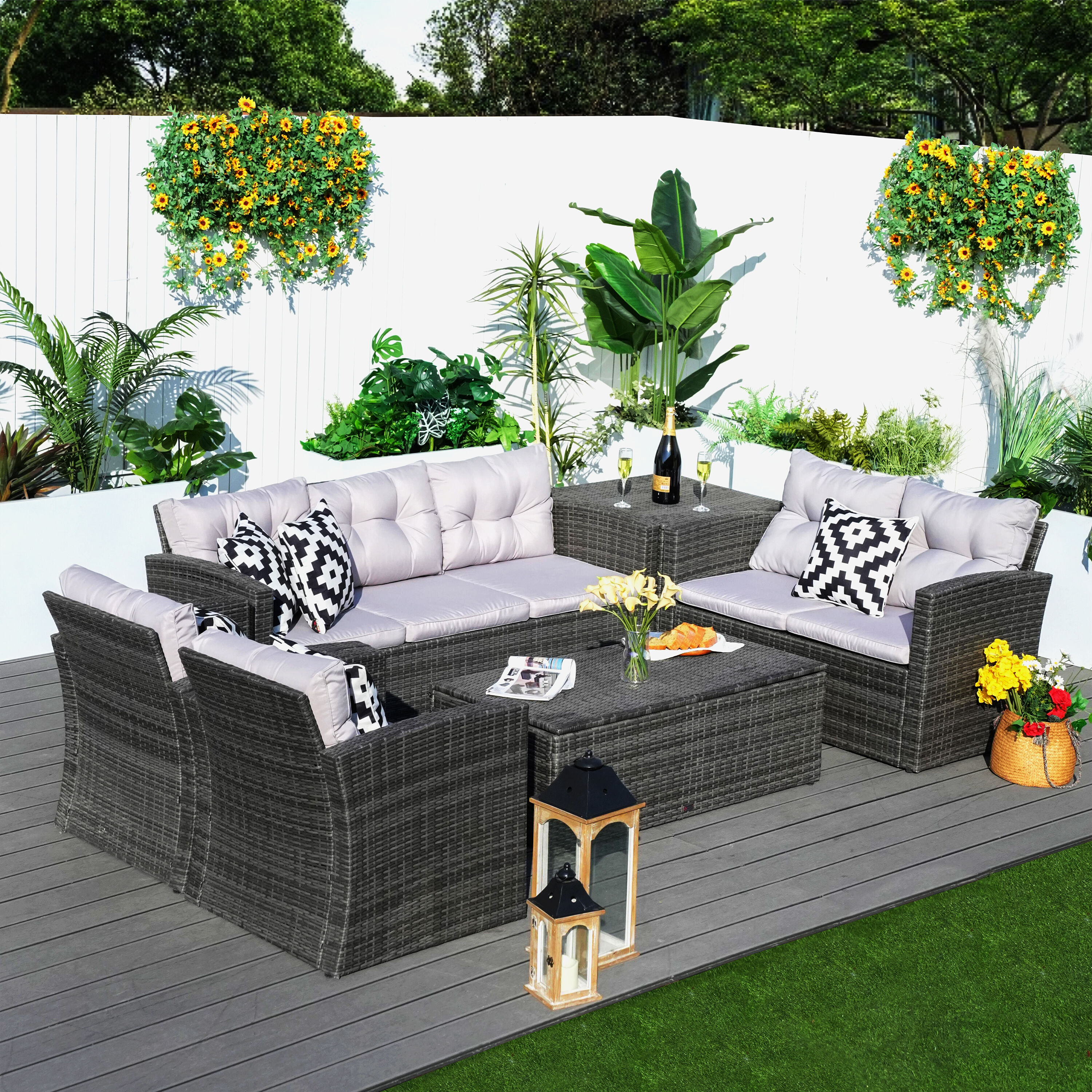 Moda Furnishings MOS-1503-G Patio-Conversation-Sets - View #4