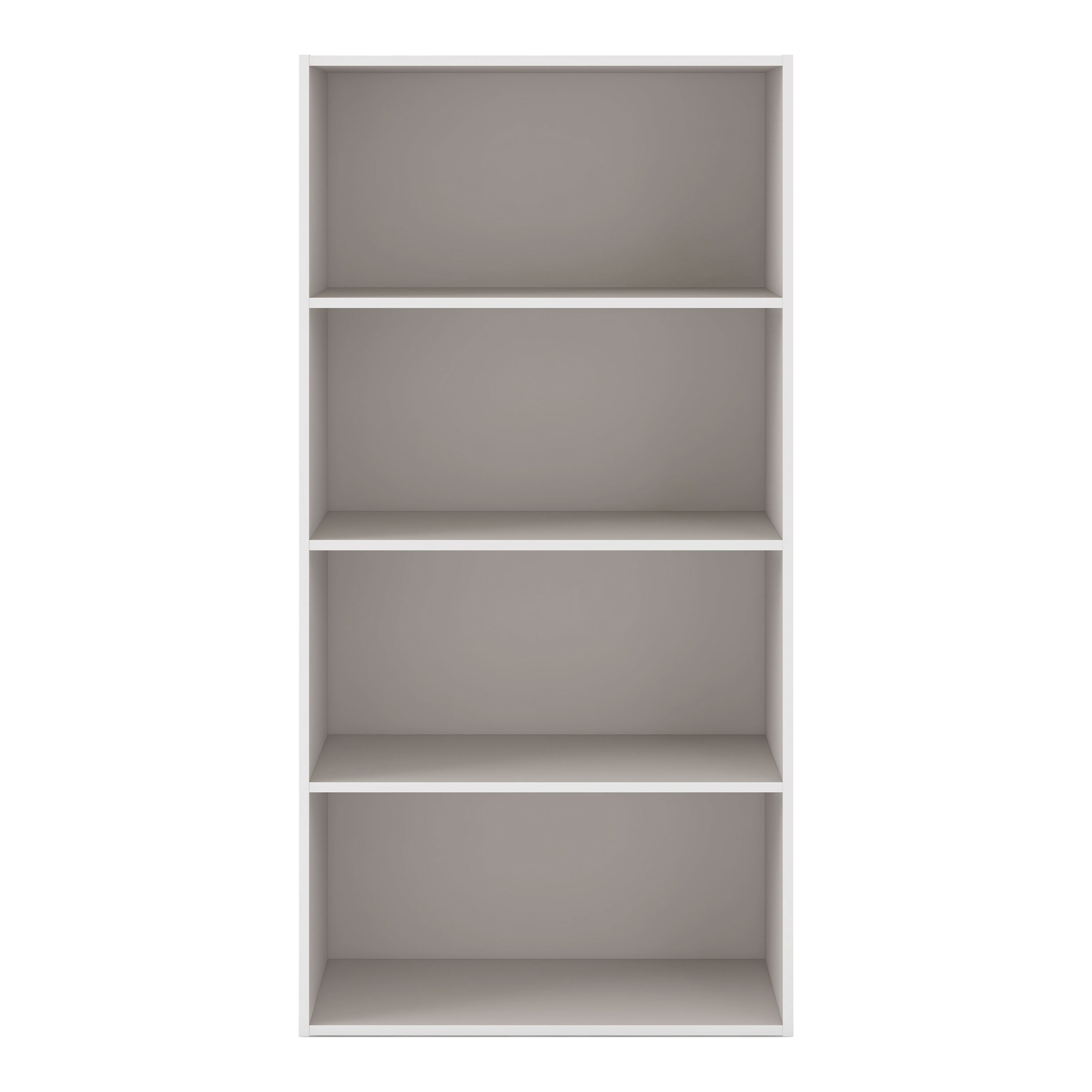 Quincy Taupe Grey 4-Tier Stackable Composite Bookcase