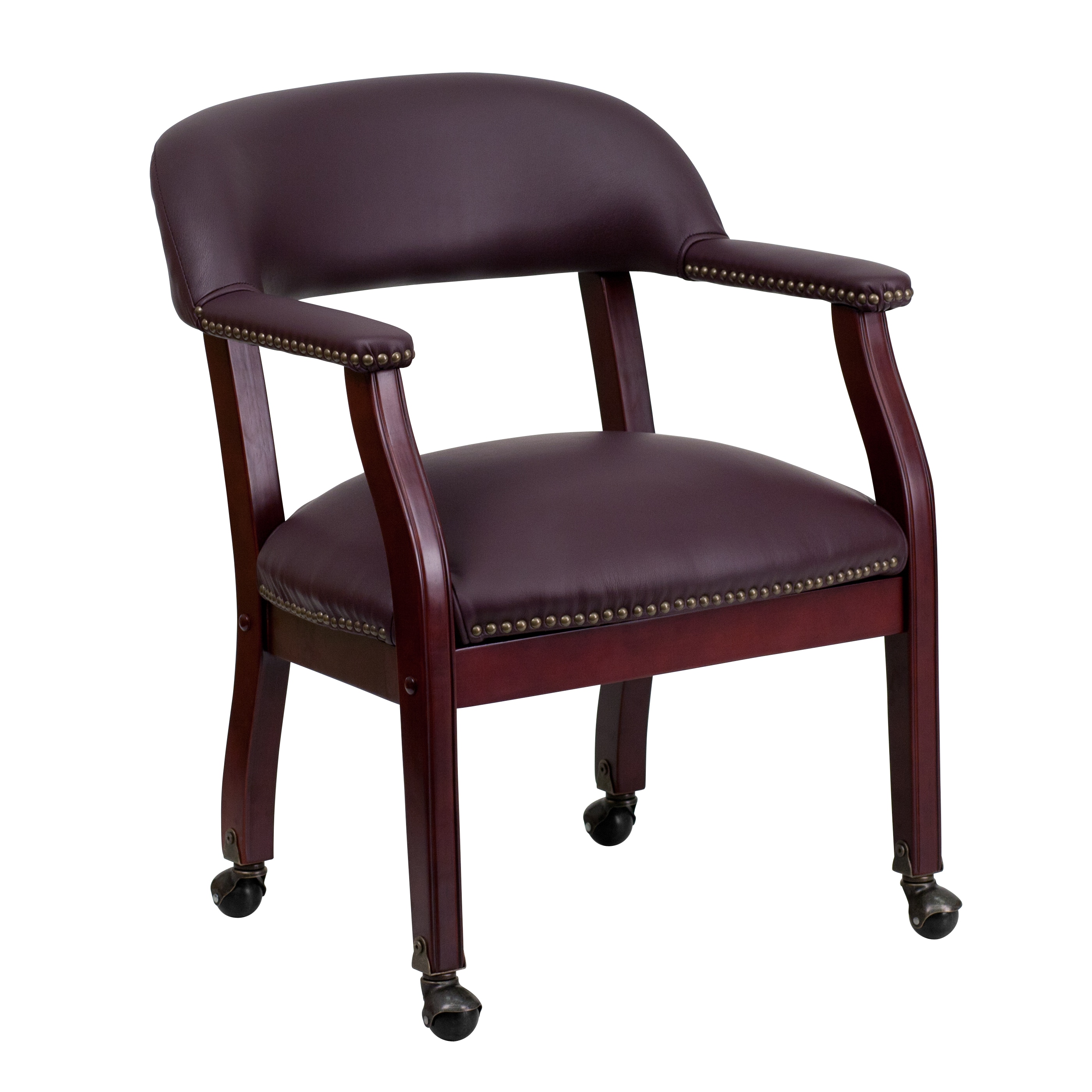 Flash Furniture 847254033039 Modern Burgundy Leather Faux leather Accent Chair