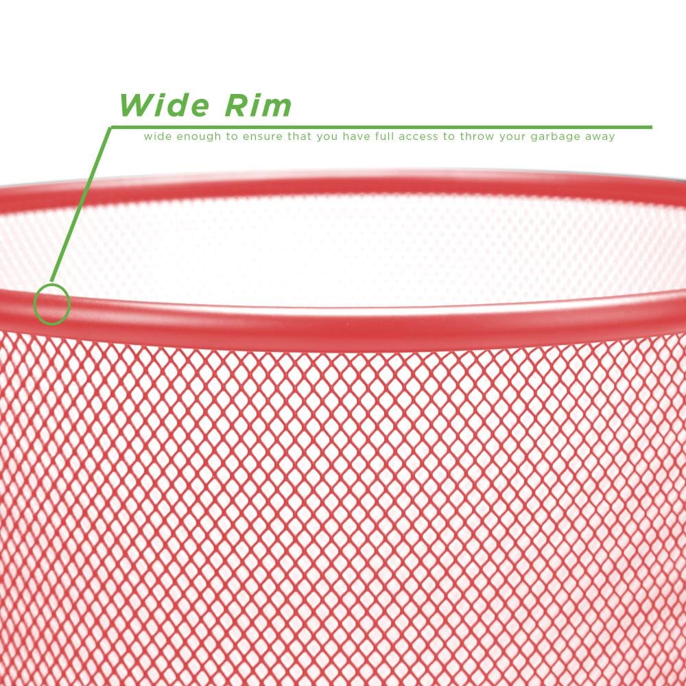 Mind Reader 1CIRGA-RED wastebaskets - View #3
