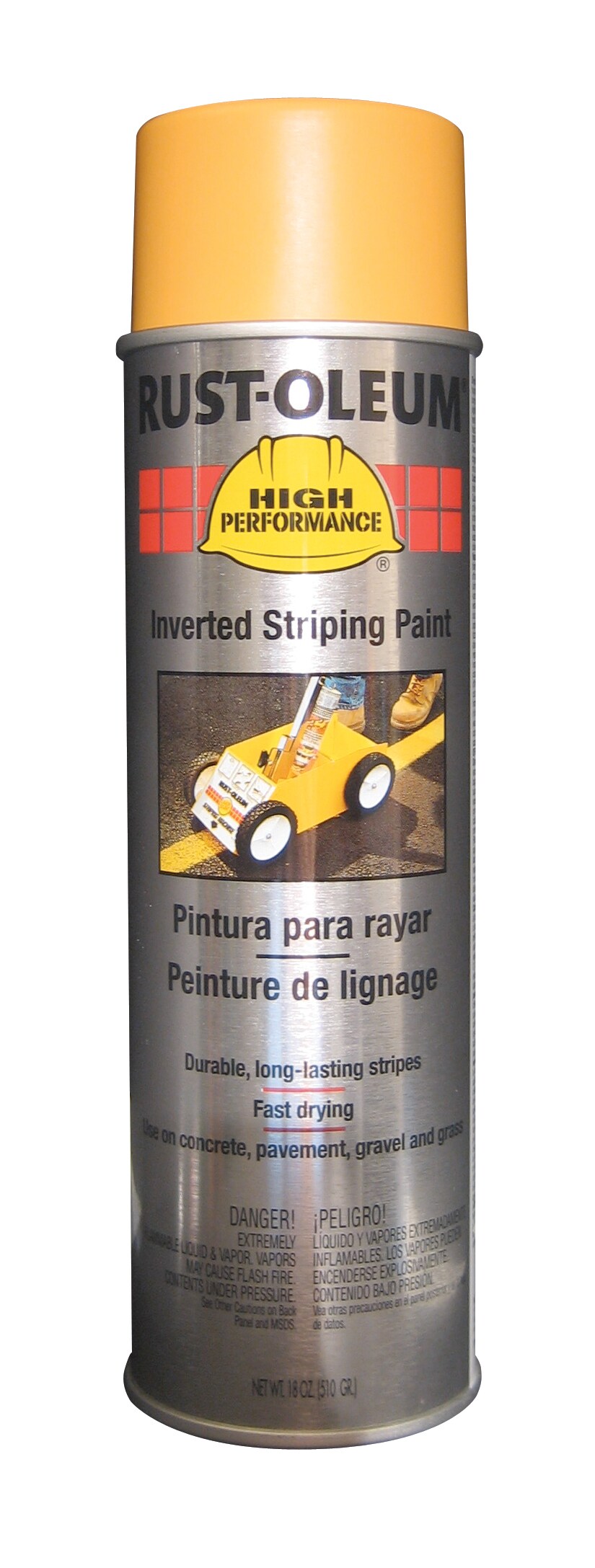 Rust-Oleum 2348838 High Performance Striping Matte Yellow