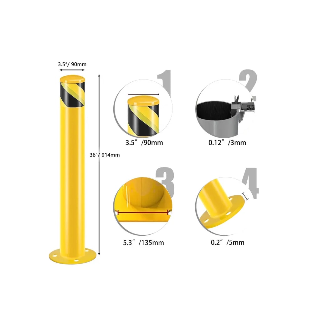 Kahomvis OL-QP242-01 Commercial-Bollards - View #3