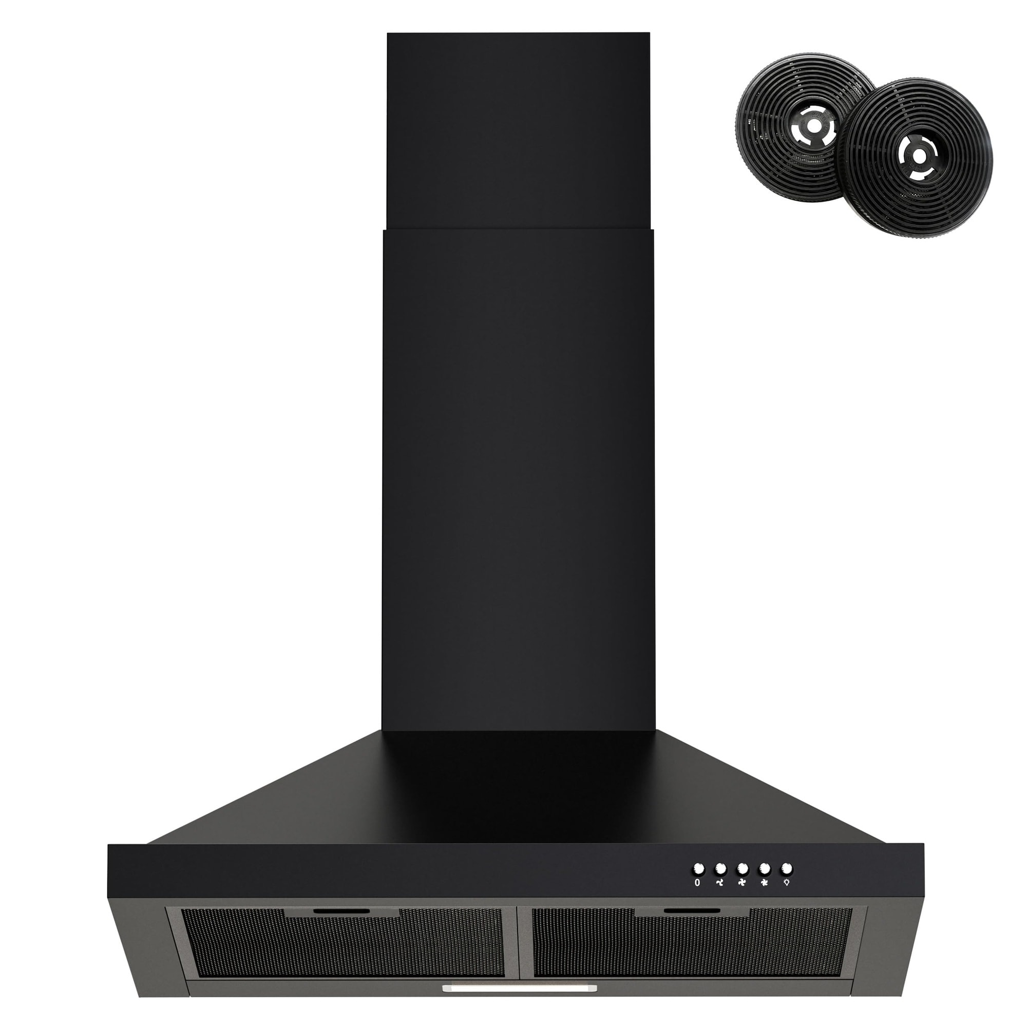 ITOPFOX 24 inch Wall Mount Range Hood Stainless Steel Chimney Style ...