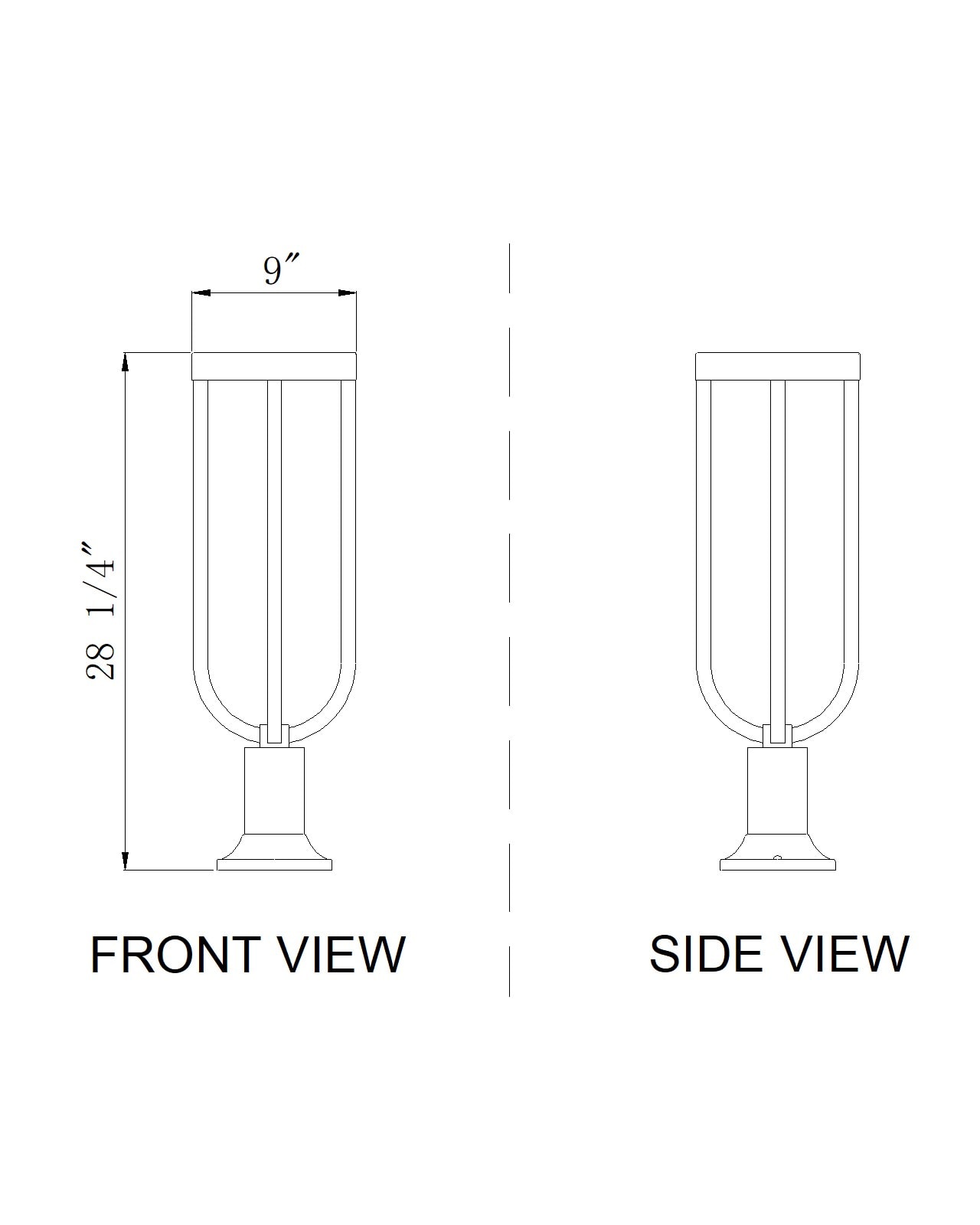 Z-Lite 5005PHB-553PM-BK-LED Complete-Post-Lights - View #8