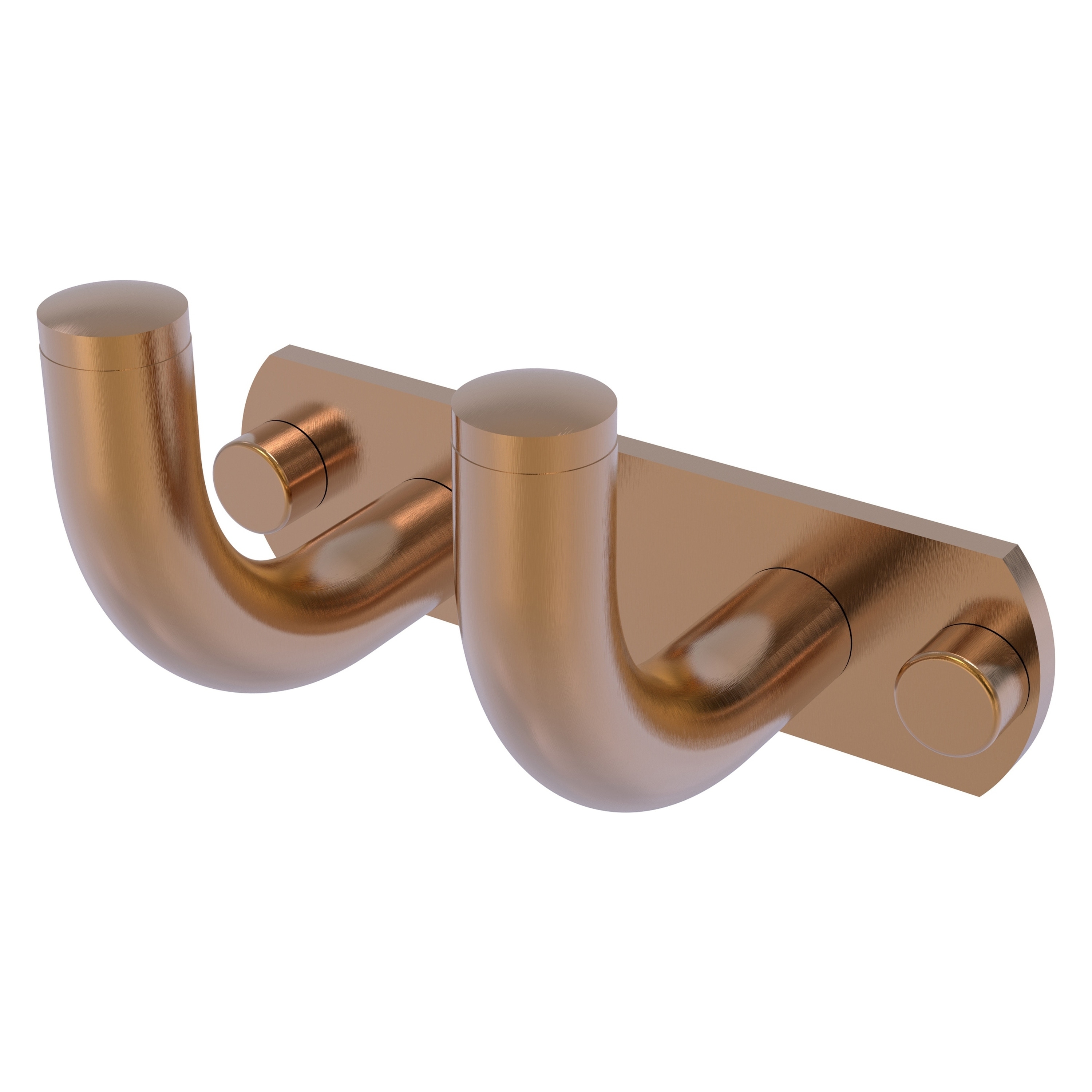 Allied Brass RM-20-2-BBR Remi Brushed Bronze Double -Hook Wall mount Towel Hook