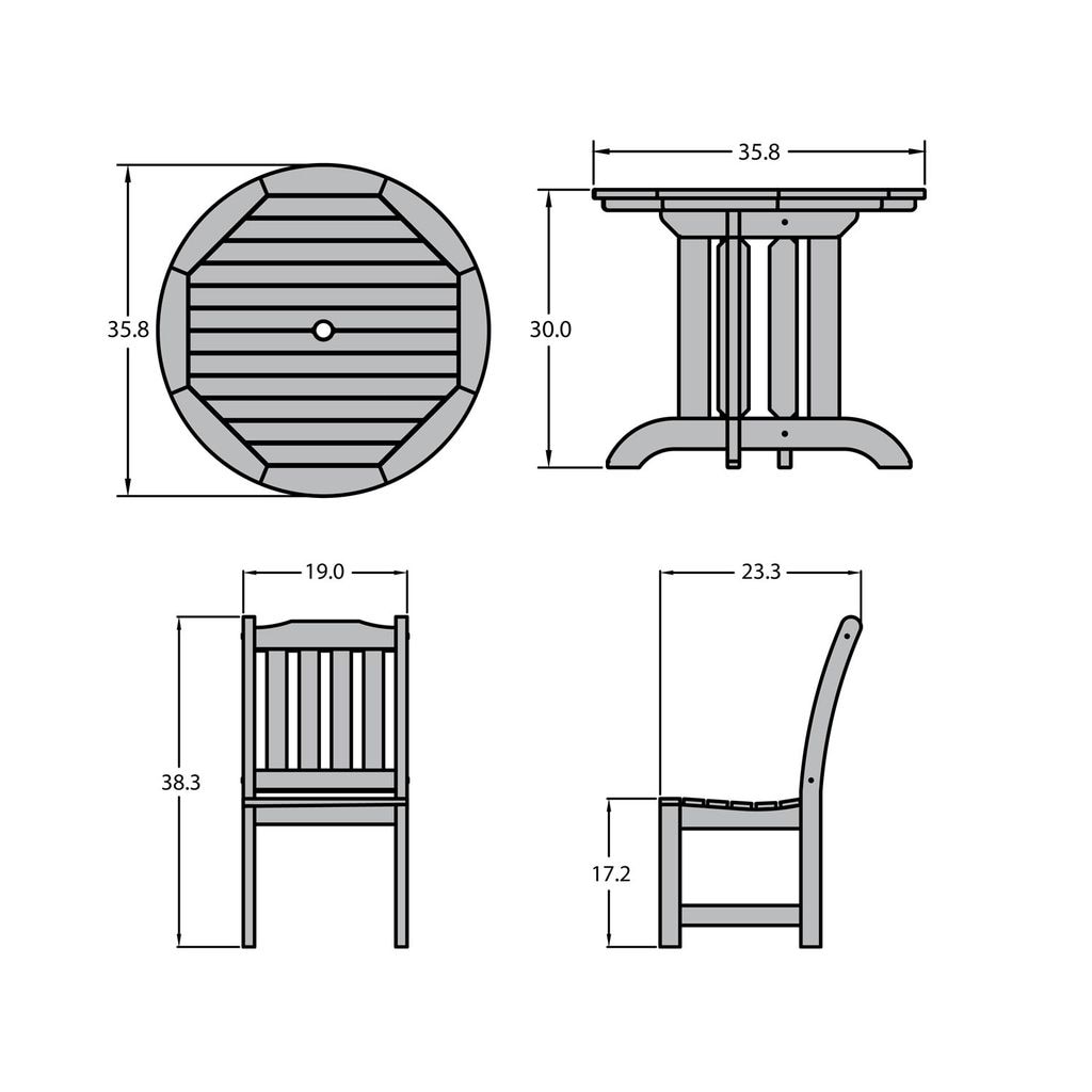 highwood AD-DNL36-HGR Patio-Dining-Sets - View #5