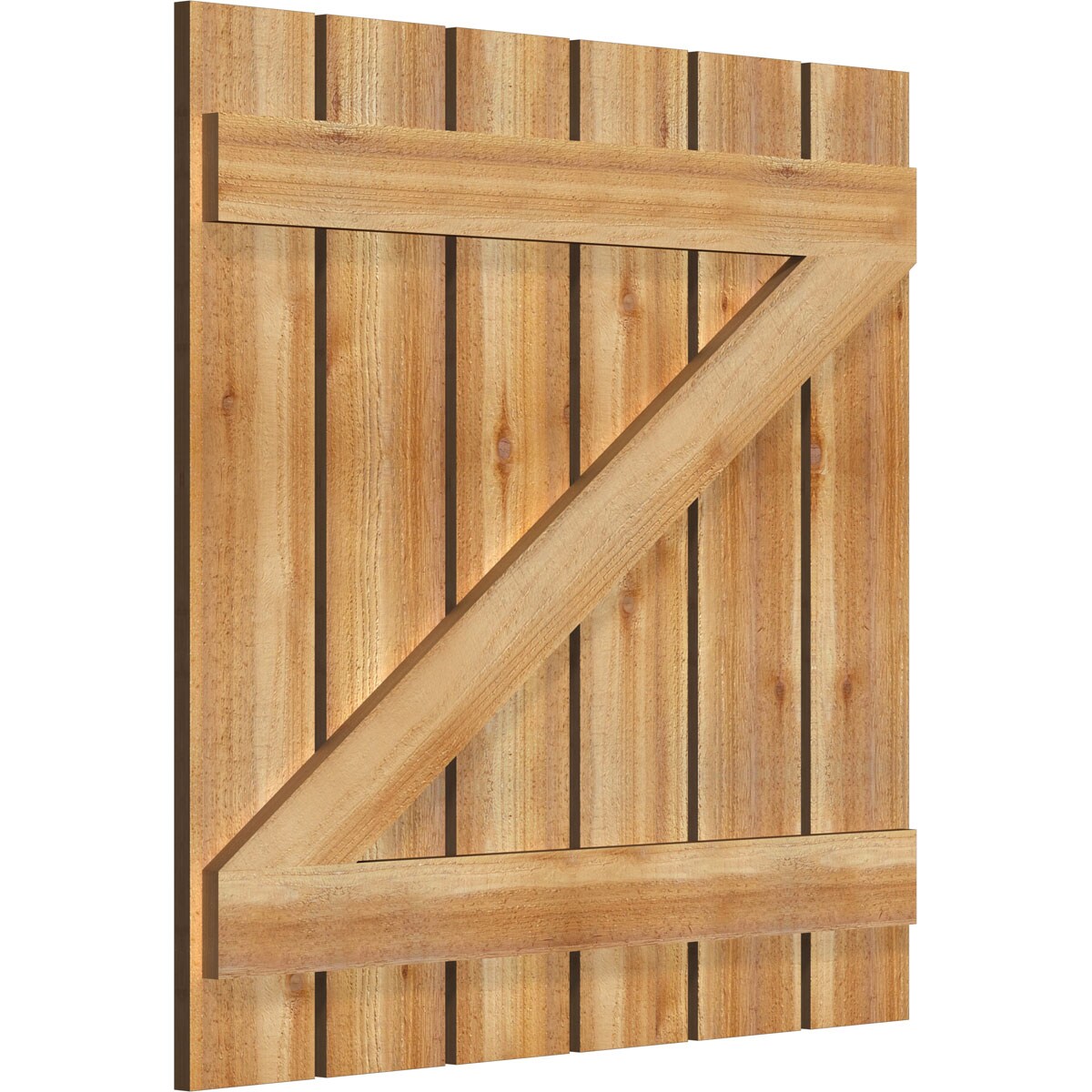 Ekena Millwork RBS06Z35X034RWR Exterior-Shutters - View #2