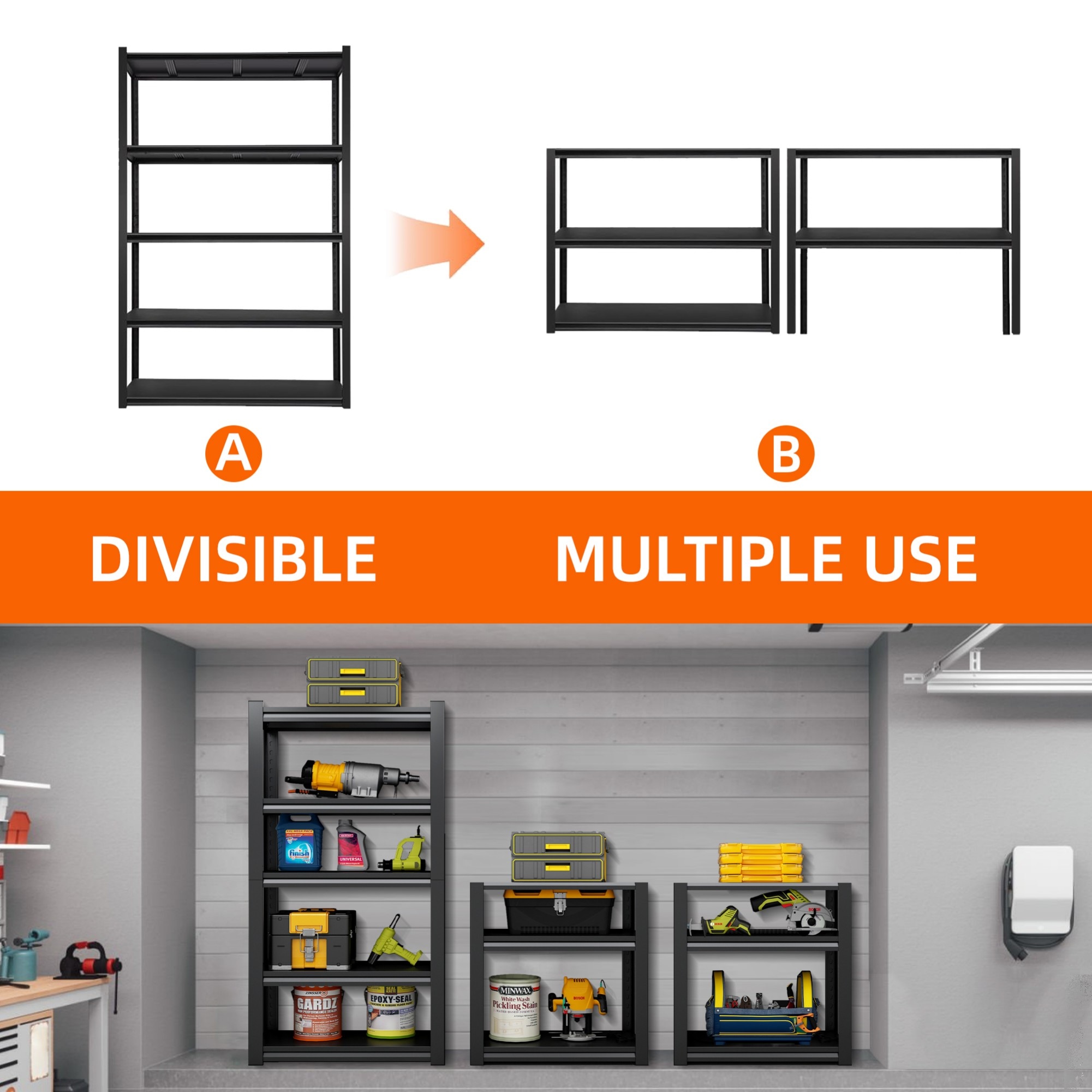 Siavonce XH38201 Free-Standing-Shelving - View #5