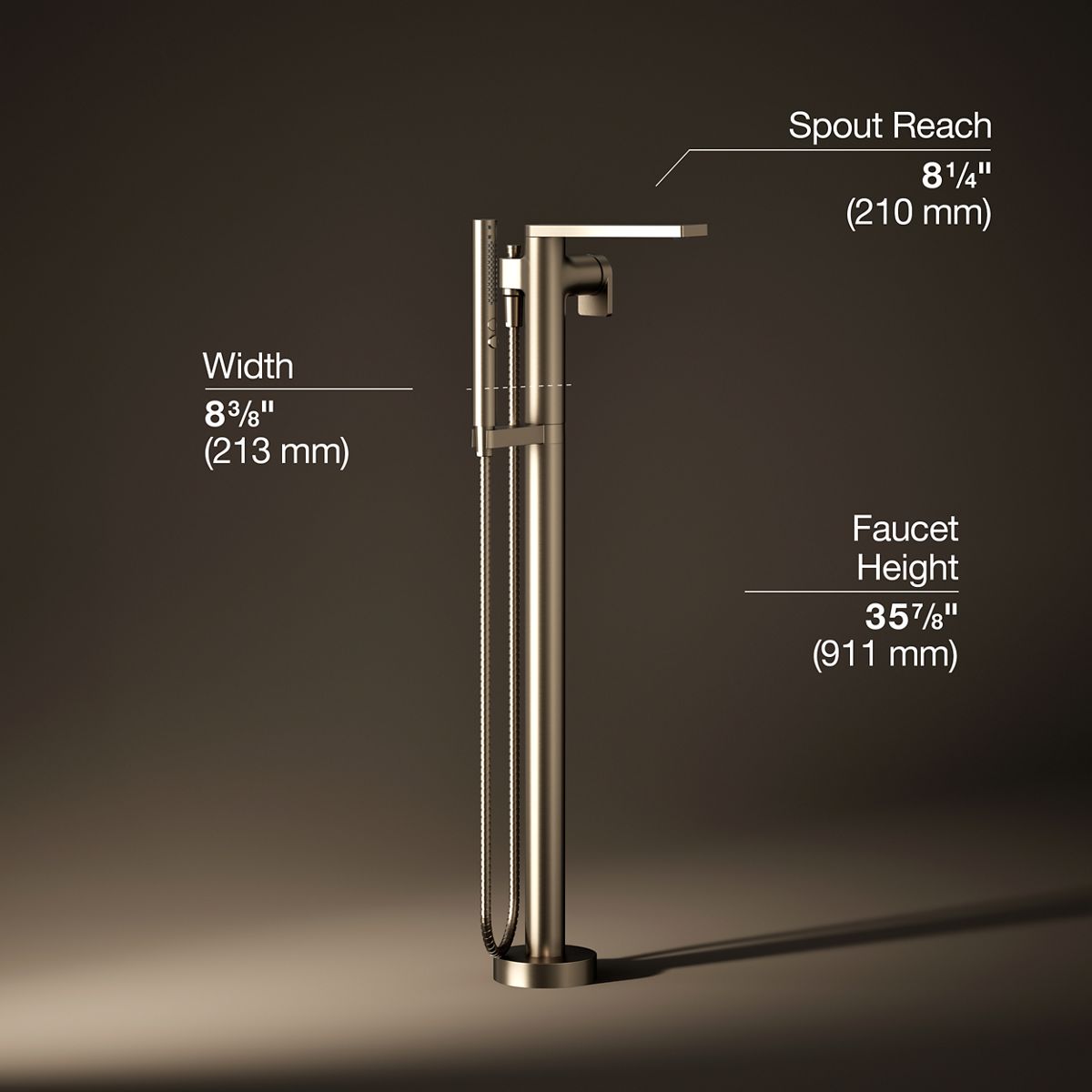 KOHLER T73087-4-BV Roman-Tub-Faucets - View #3