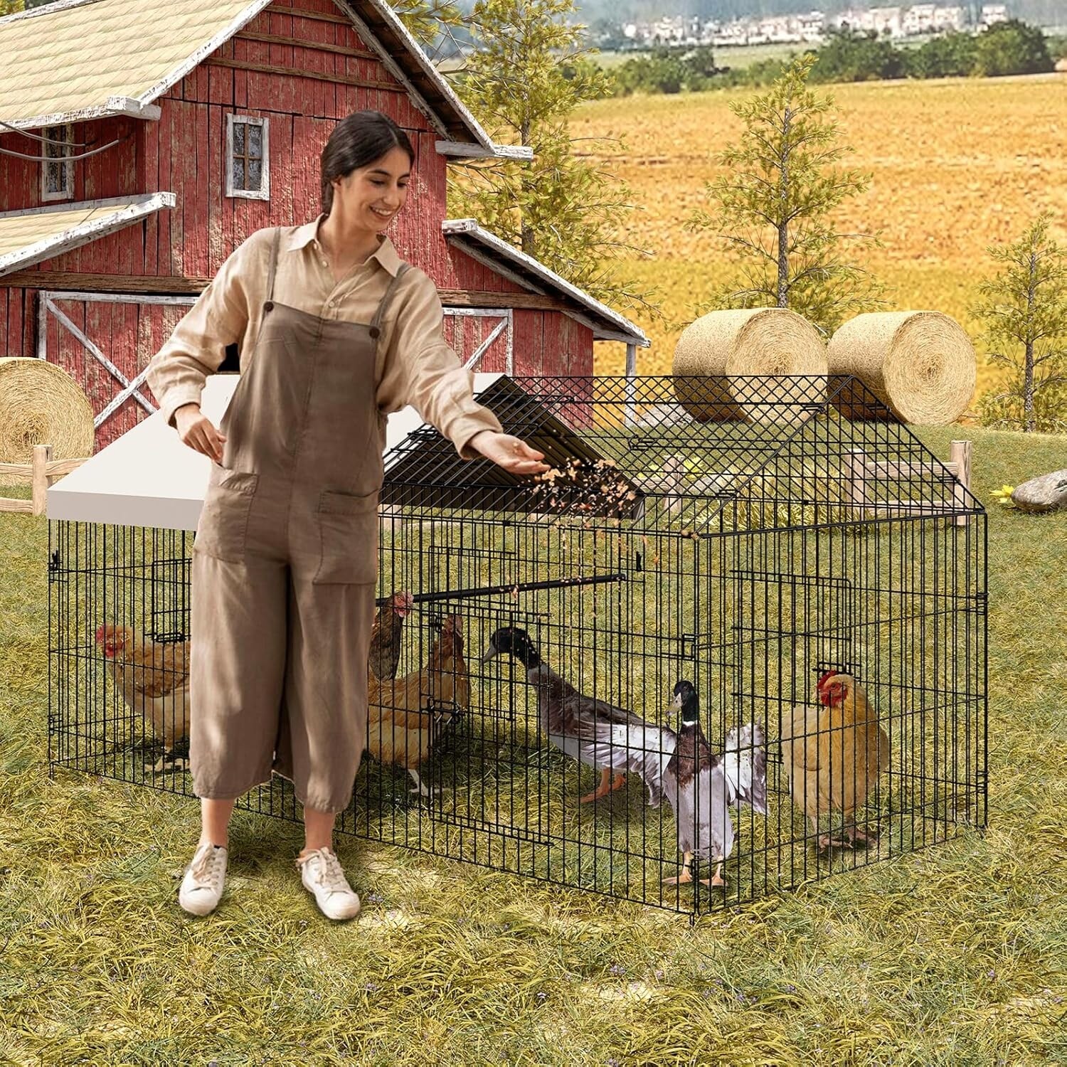 GarveeLife LMYJW-5809 Chicken-Coops-Rabbit-Hutches - View #7