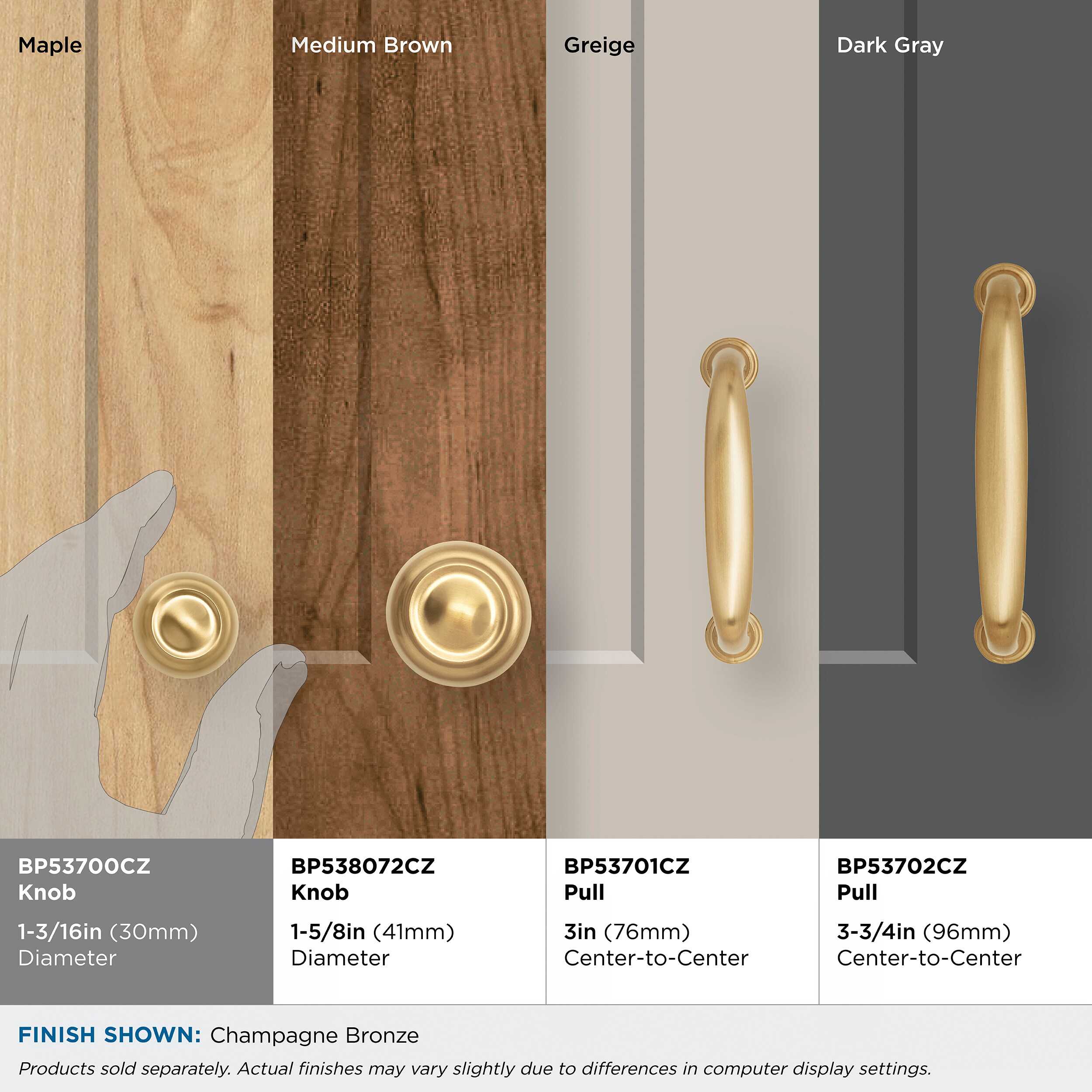 Amerock BP53700CZ Cabinet-Knobs - View #7