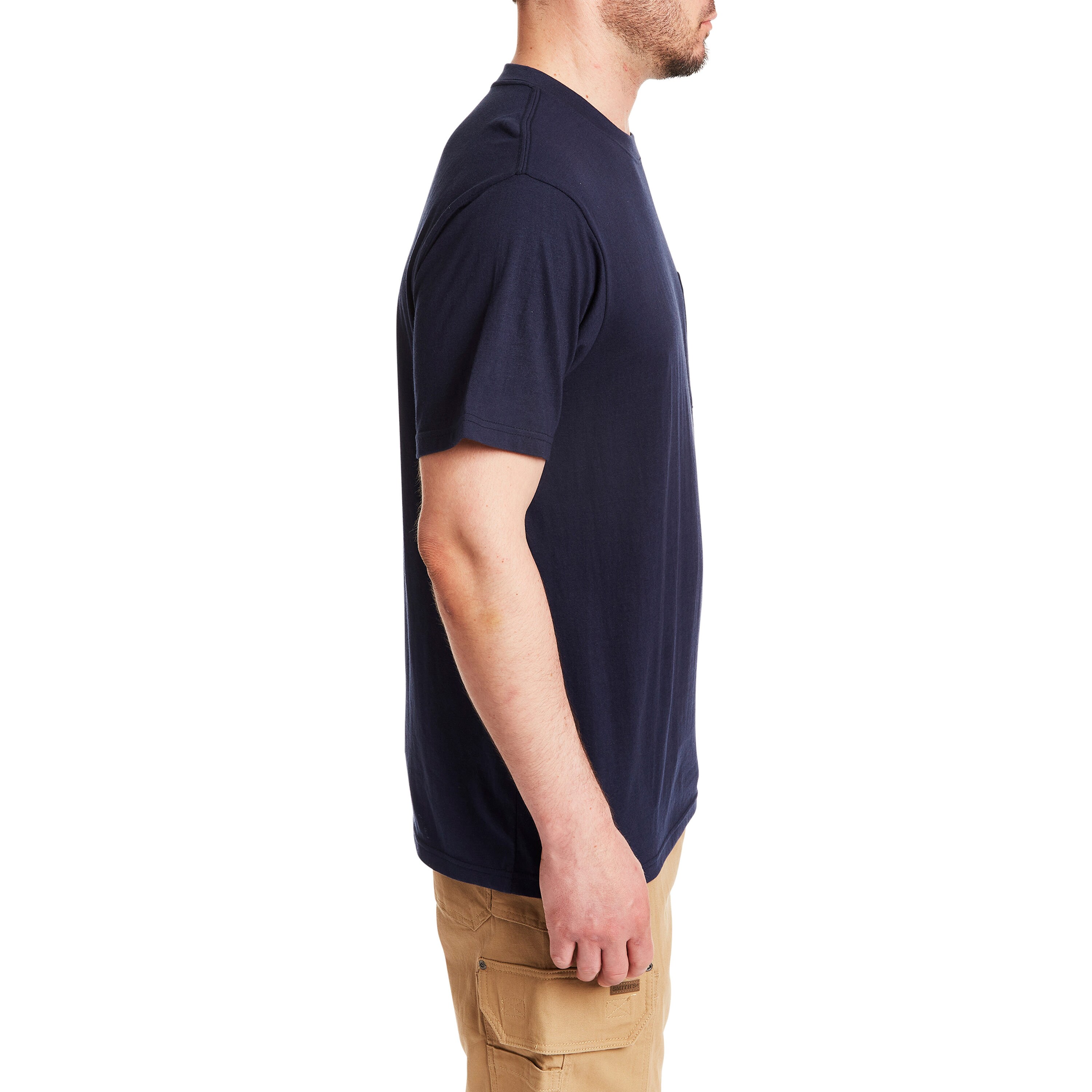 Smith's Workwear SM4666PK3-DKNAV-XL Tops-Shirts - View #3