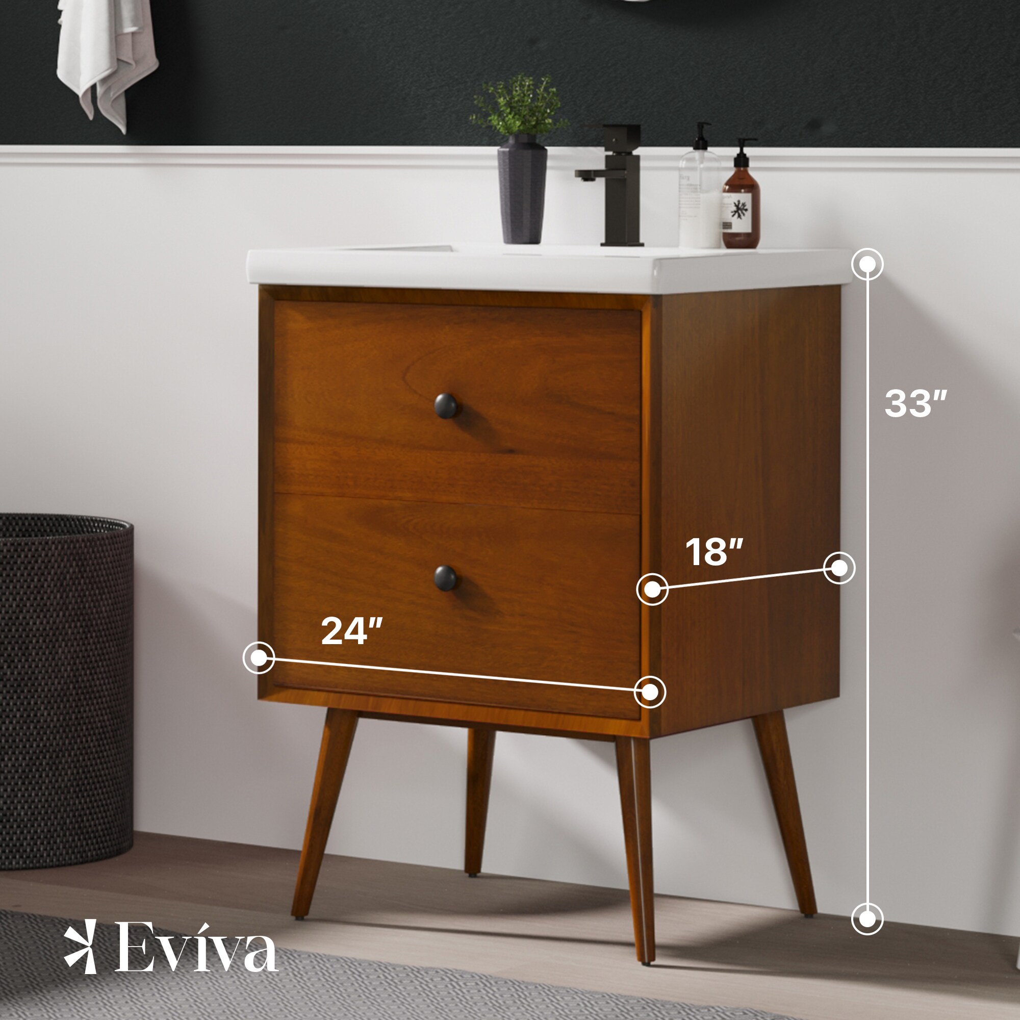 Eviva TVN111-24TK Bath-Vanity-Combo - View #2