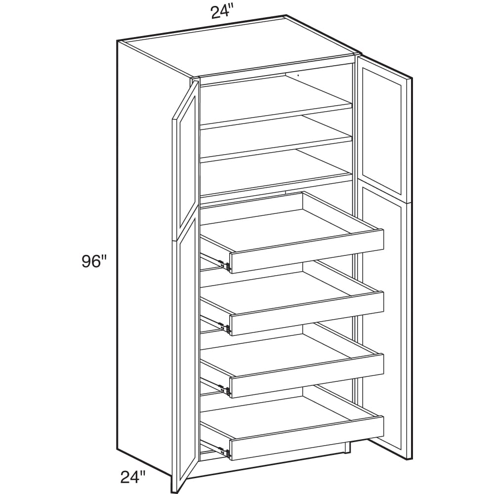 96 pantry cabinet