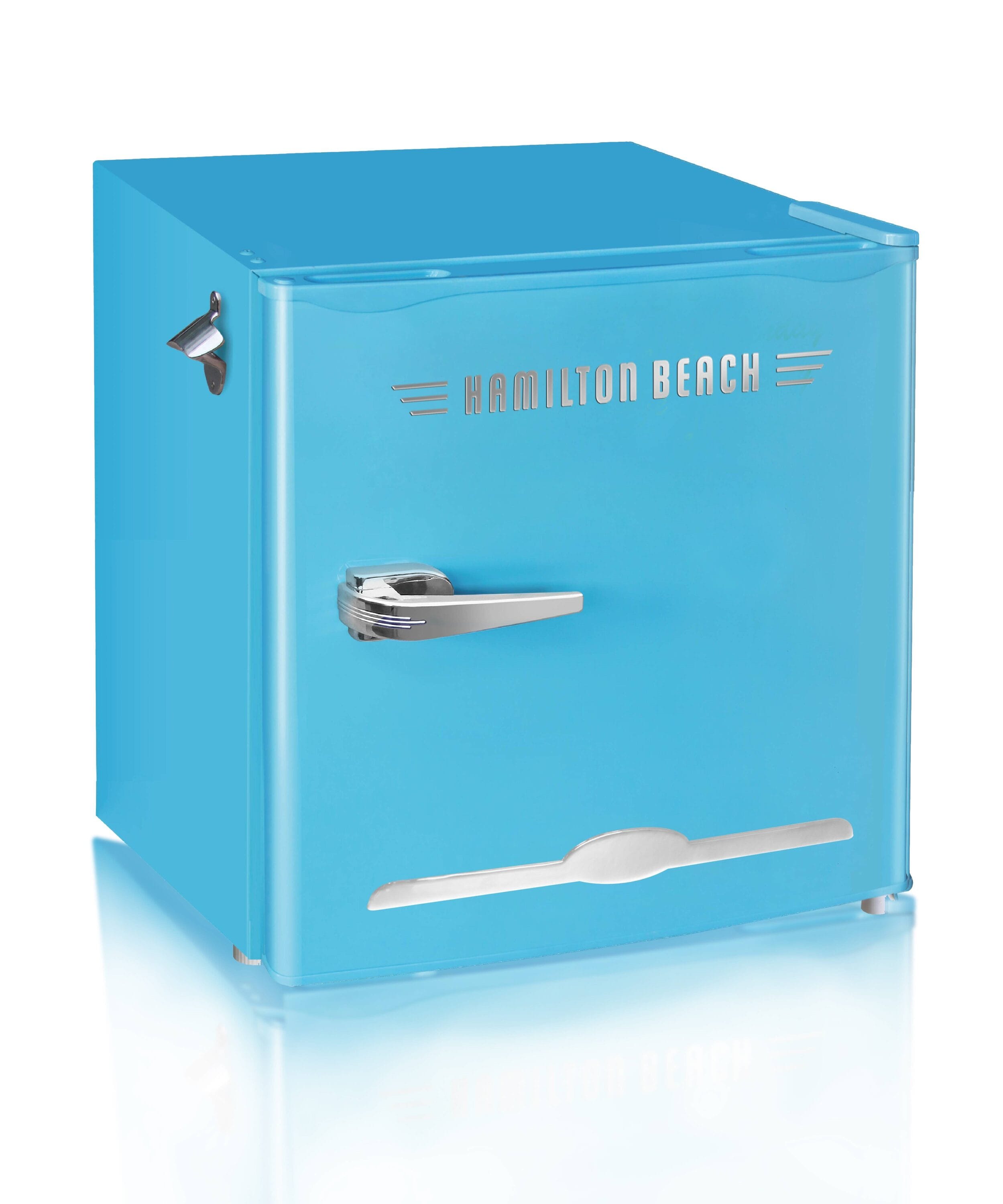 Hamilton Beach 1.6-cu ft Standard-depth Mini Fridge Freezer Compartment  (Blue) in the Mini Fridges department at