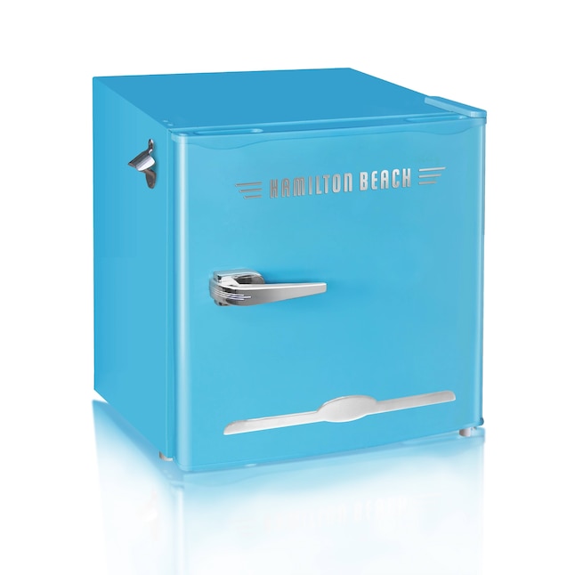 Hamilton Beach 1.6-cu ft Standard-depth Mini Fridge Freezer Compartment ( Blue) in the Mini Fridges department at