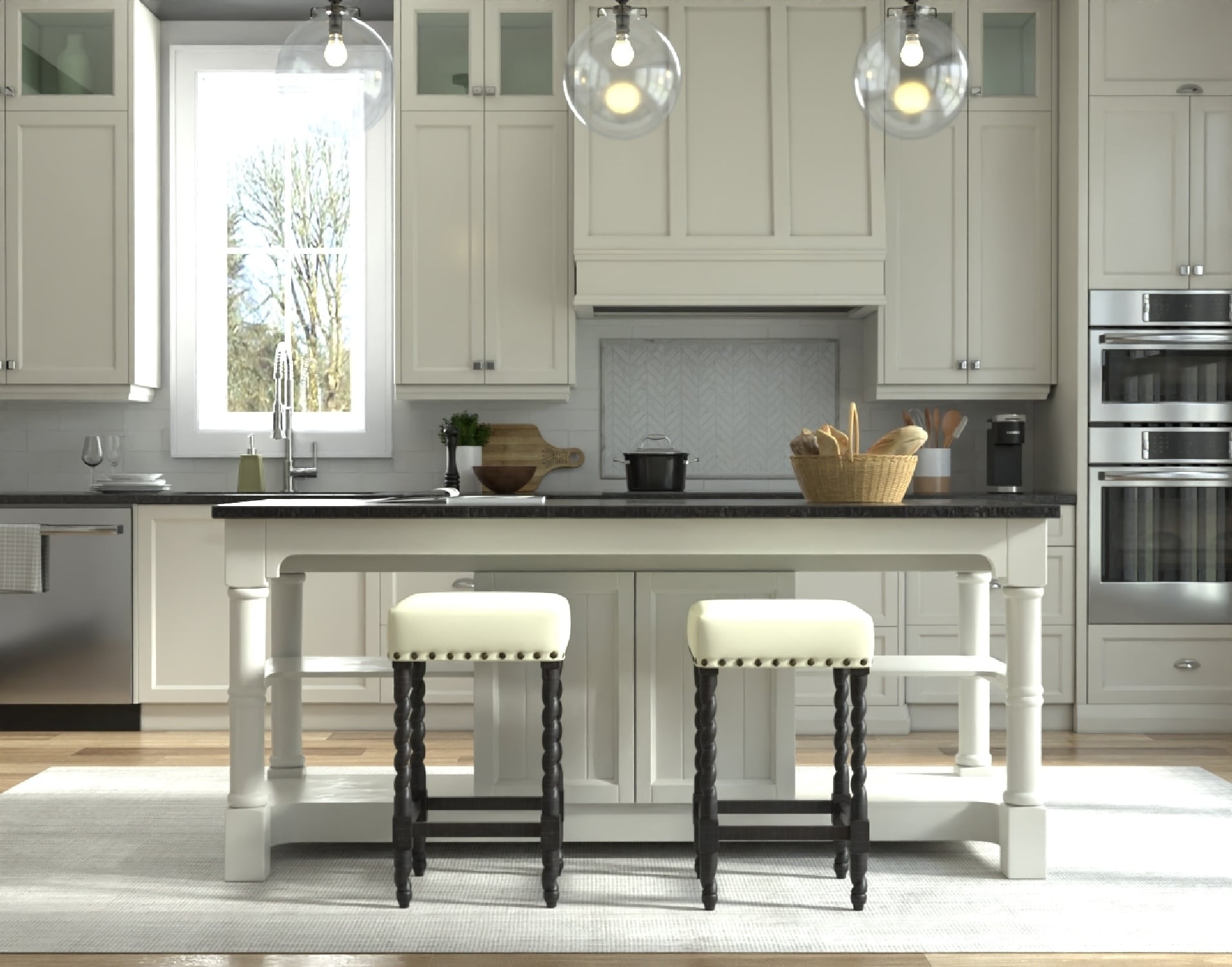 Carolina Cottage 3664-ESLN stools - View #9