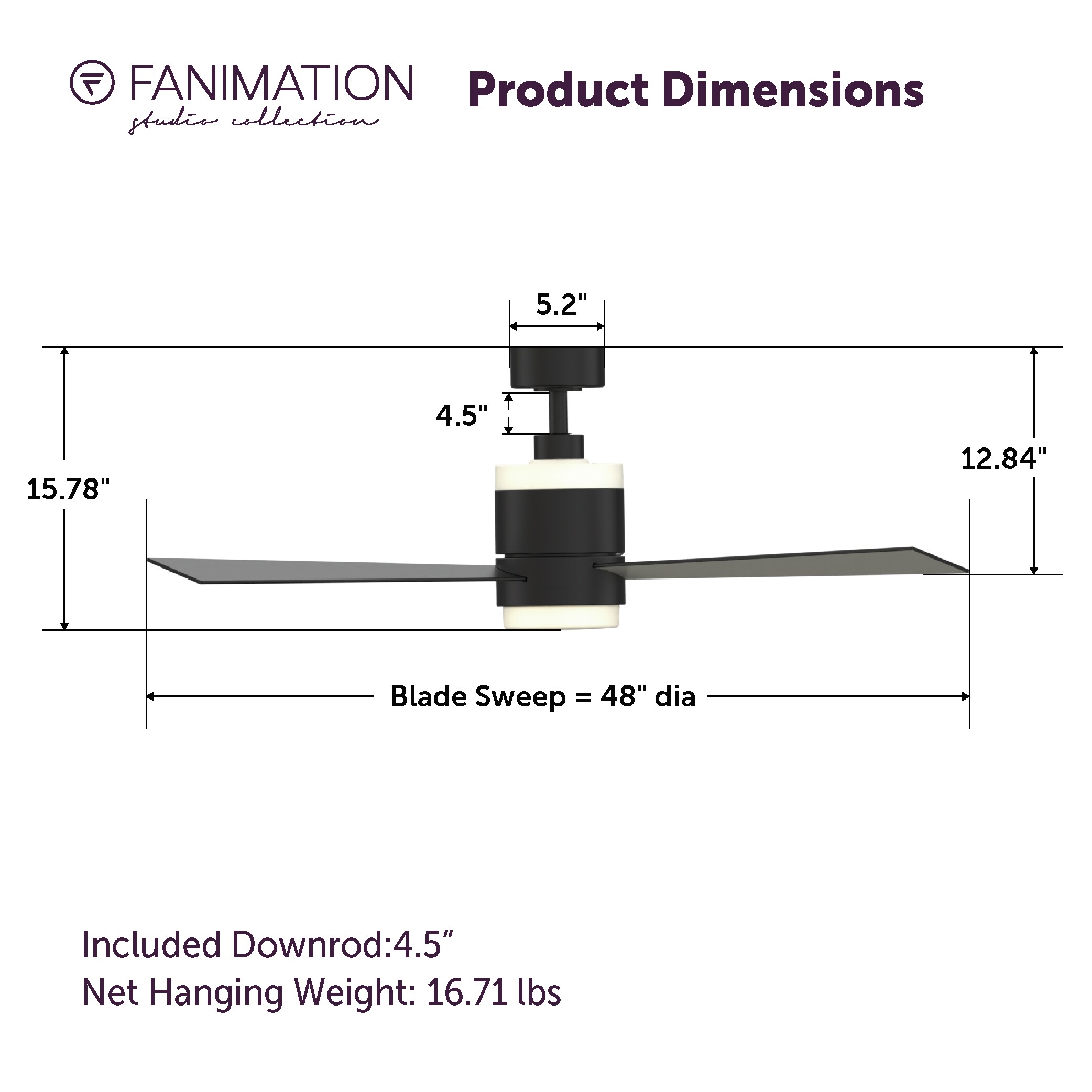 Fanimation Studio Collection LP8577LBL Ceiling-Fans - View #10