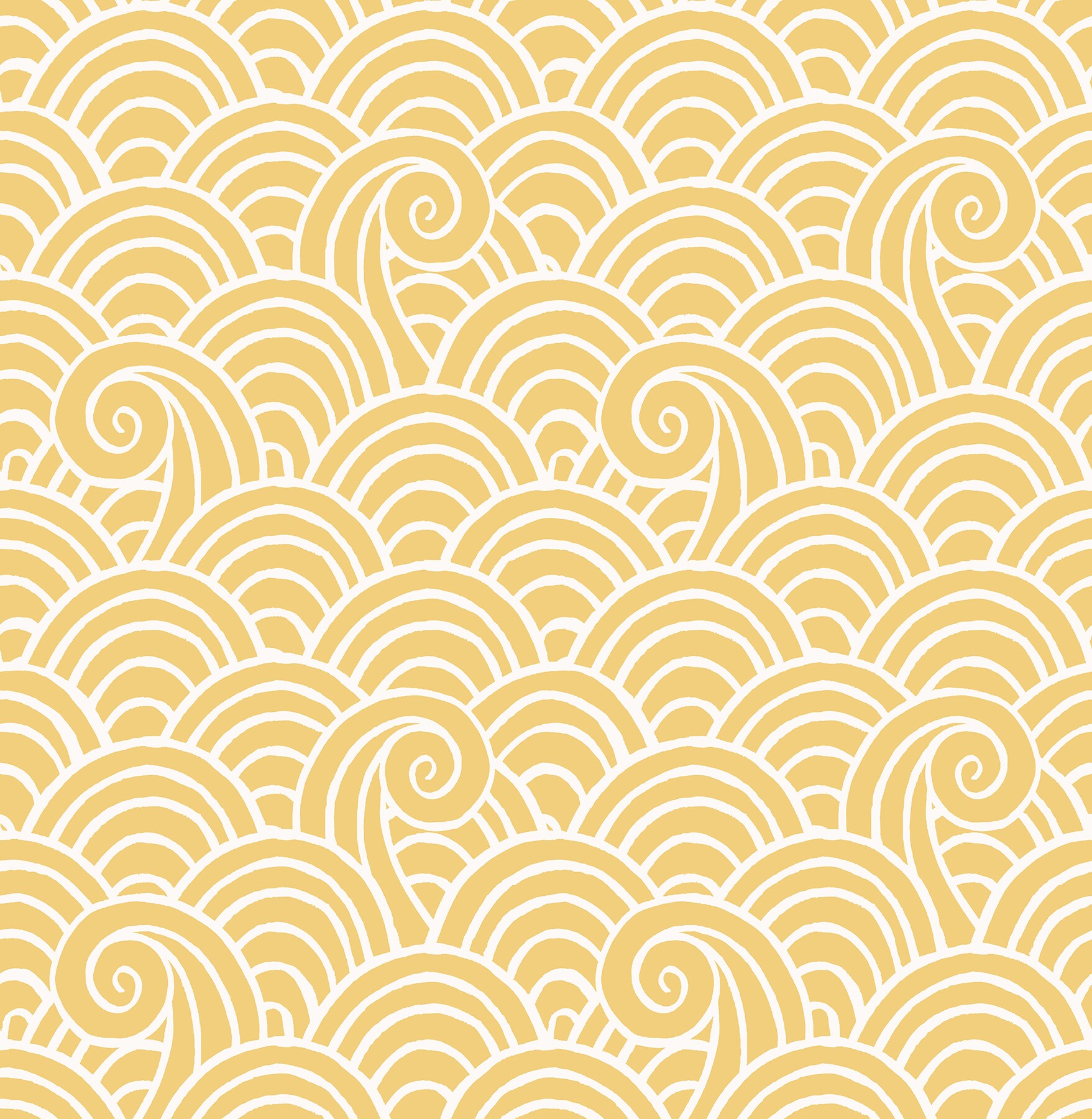 A-Street Prints 4081-26307 Alorah Yellow Wave Wallpaper