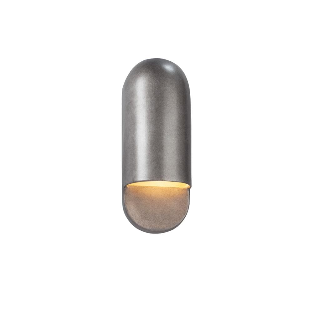 Justice Design Group CER-5620-ANTS Ambiance 5-in W 1 -Light Antique Gray Wall Sconce