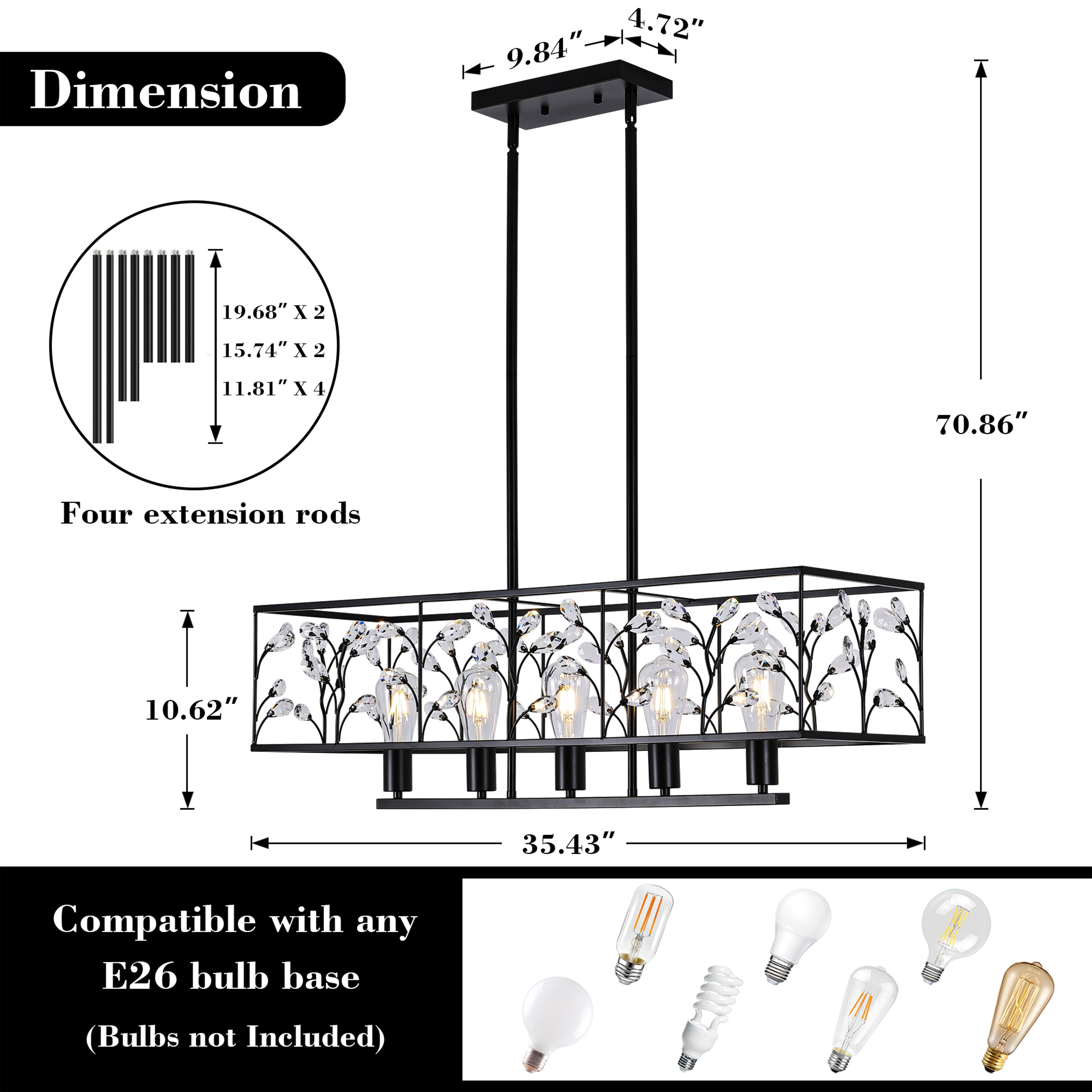 GoYeel ZP098BL05 Pendant-Lights - View #5