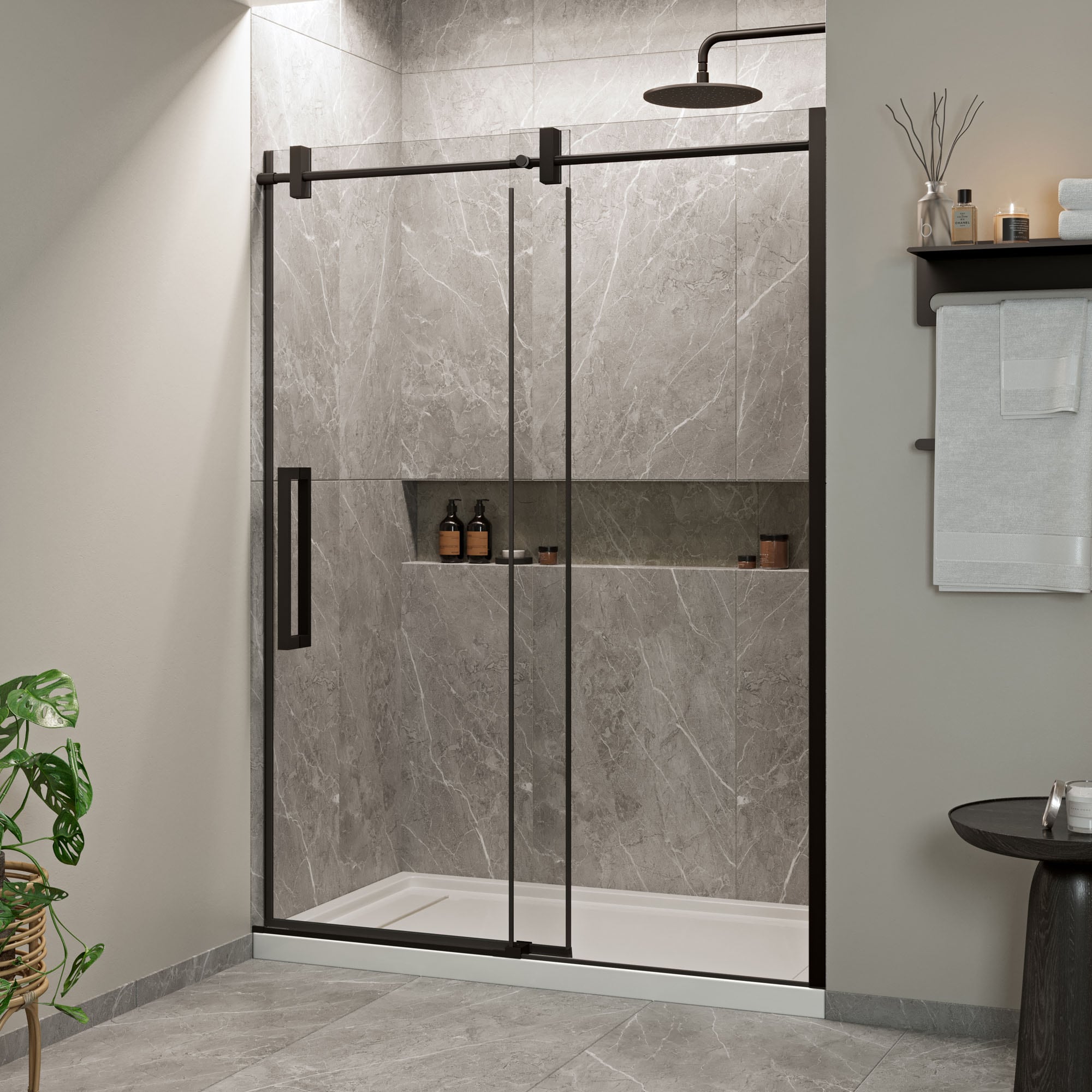 allen + roth BENNET-60GP-MB Shower-Doors - View #10