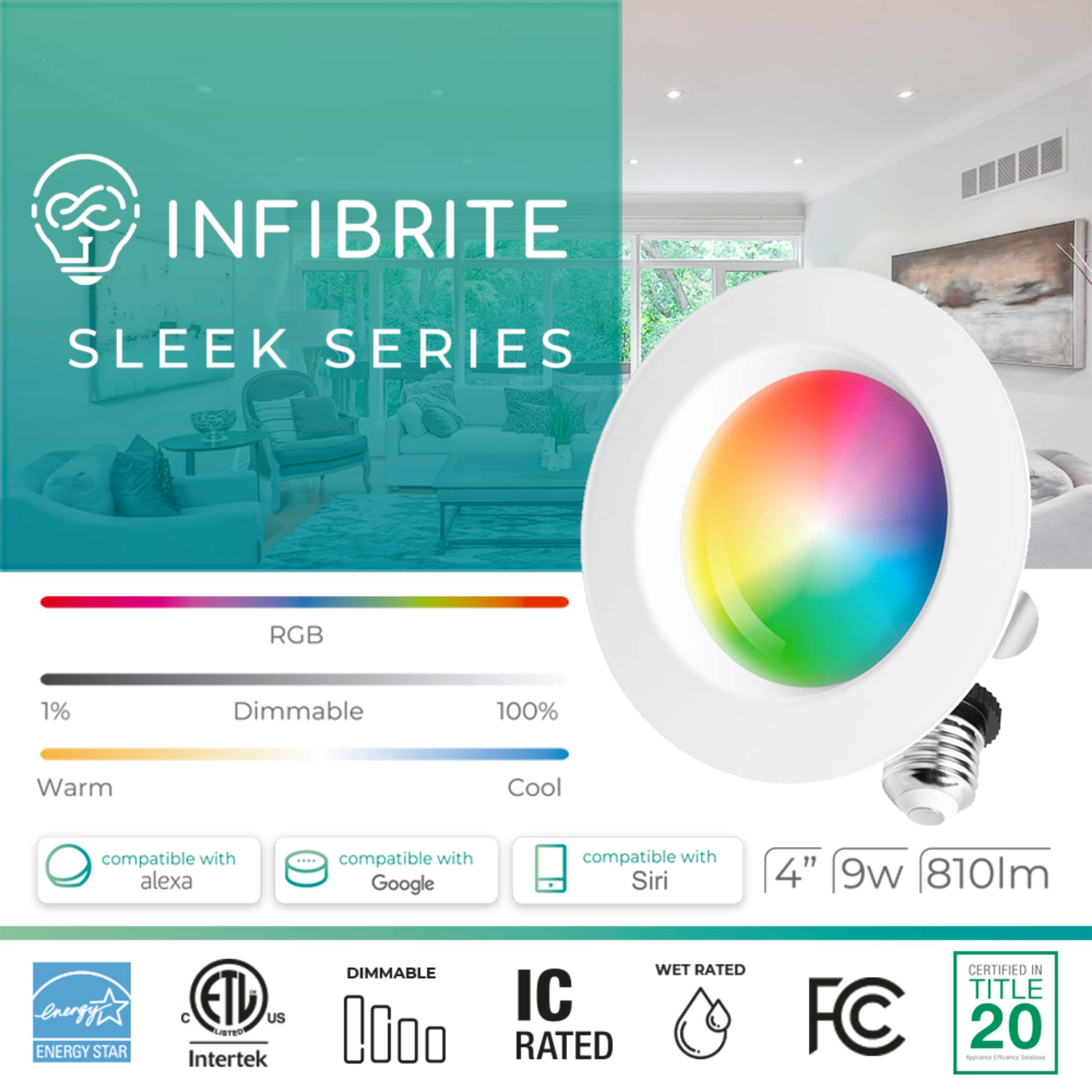 Infibrite IB-005-1-9W-HL-12PK Recessed-Kits - View #6