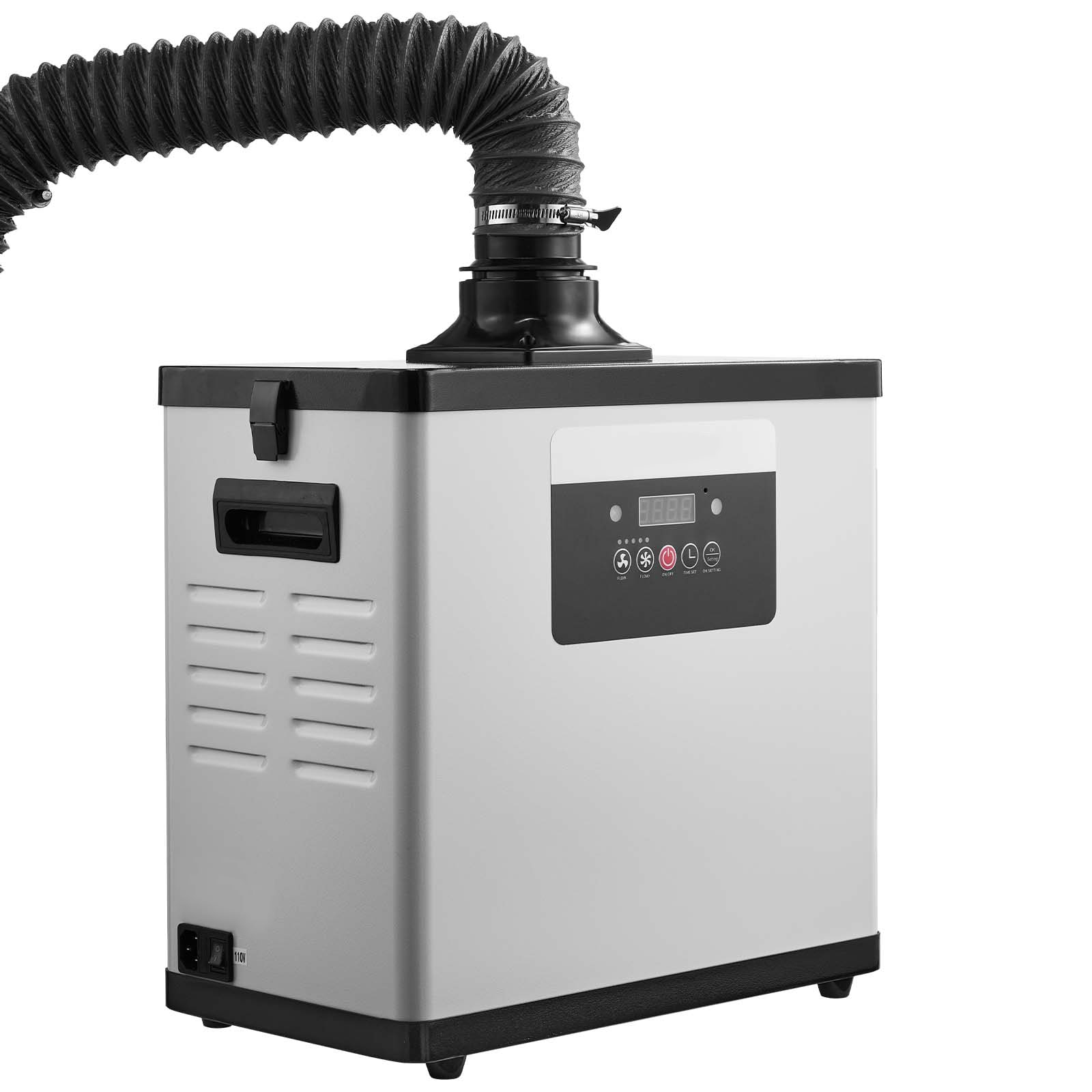 GIVIMO Solder Fume Extractor - 4-Stage Filtration Smoke Absorber - 510-cu m/h Suction - 10-Speed Brushless Motor with Remote - 360-deg Hose for Laser Engraving 3D Printing