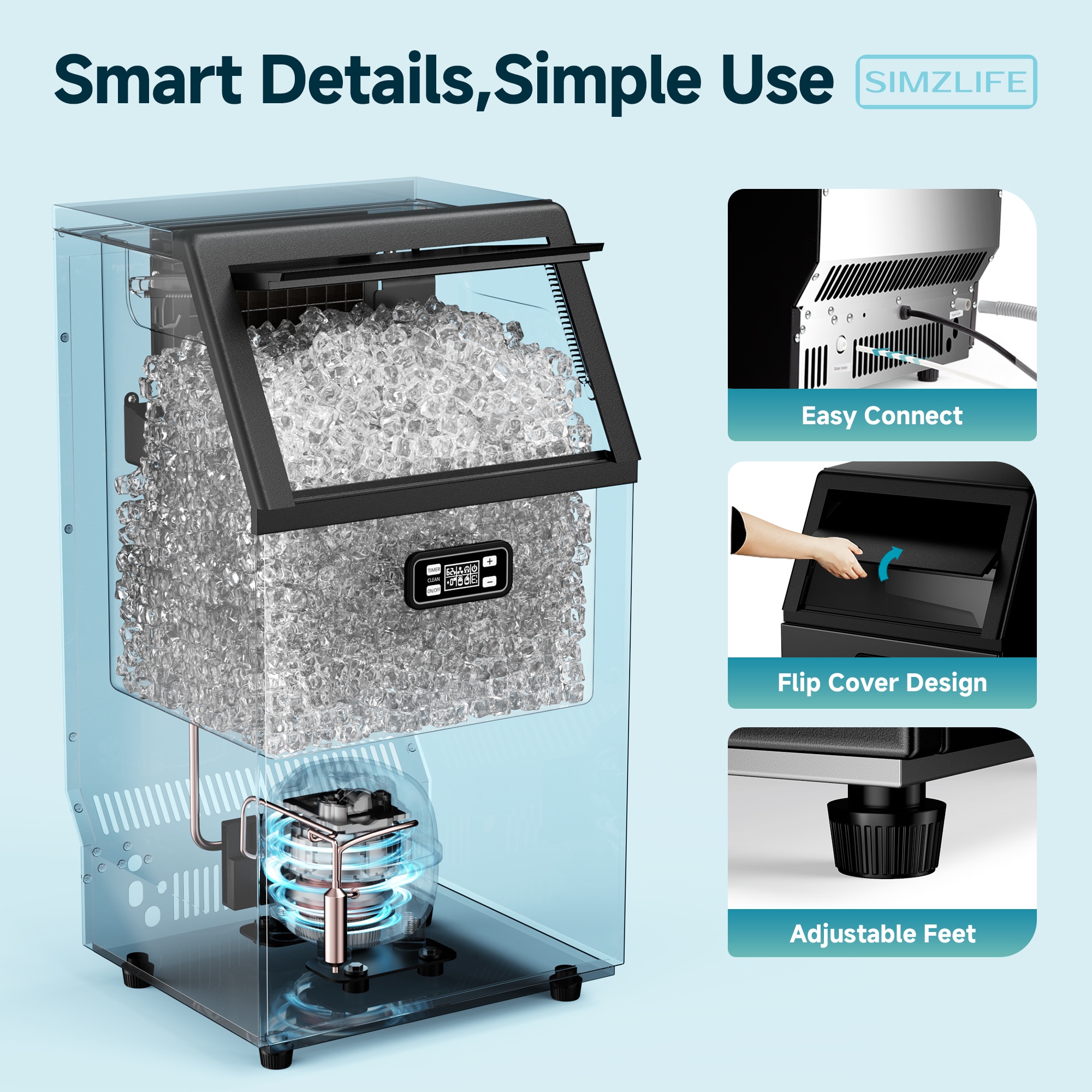 SIMZLIFE GH-7500-E-LWS Ice-Makers - View #8