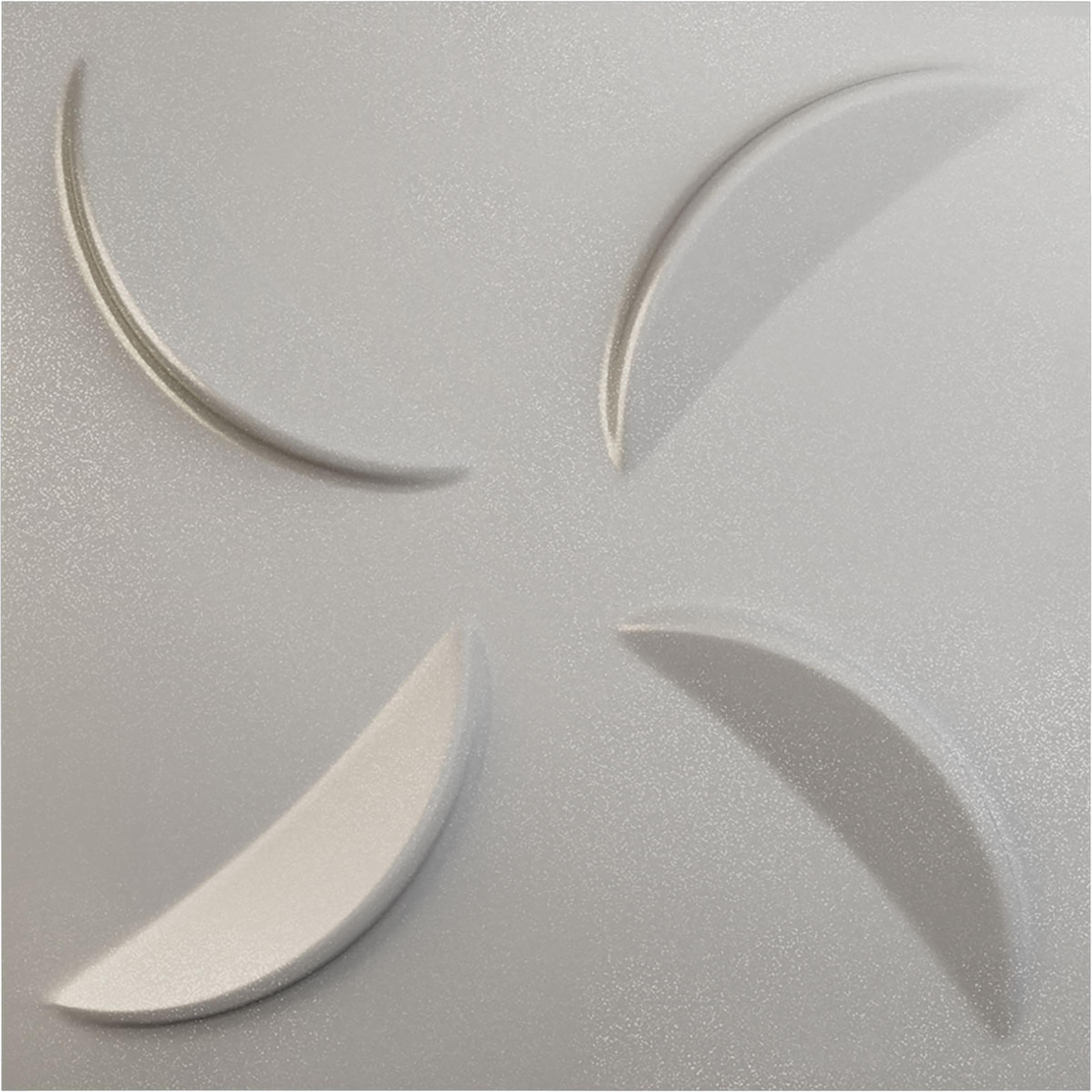 Ekena Millwork WP20X20PIASV 19-5/8-in x 19-5/8-in Embossed Paintable/Stainable Silver PVC Wall Panel (