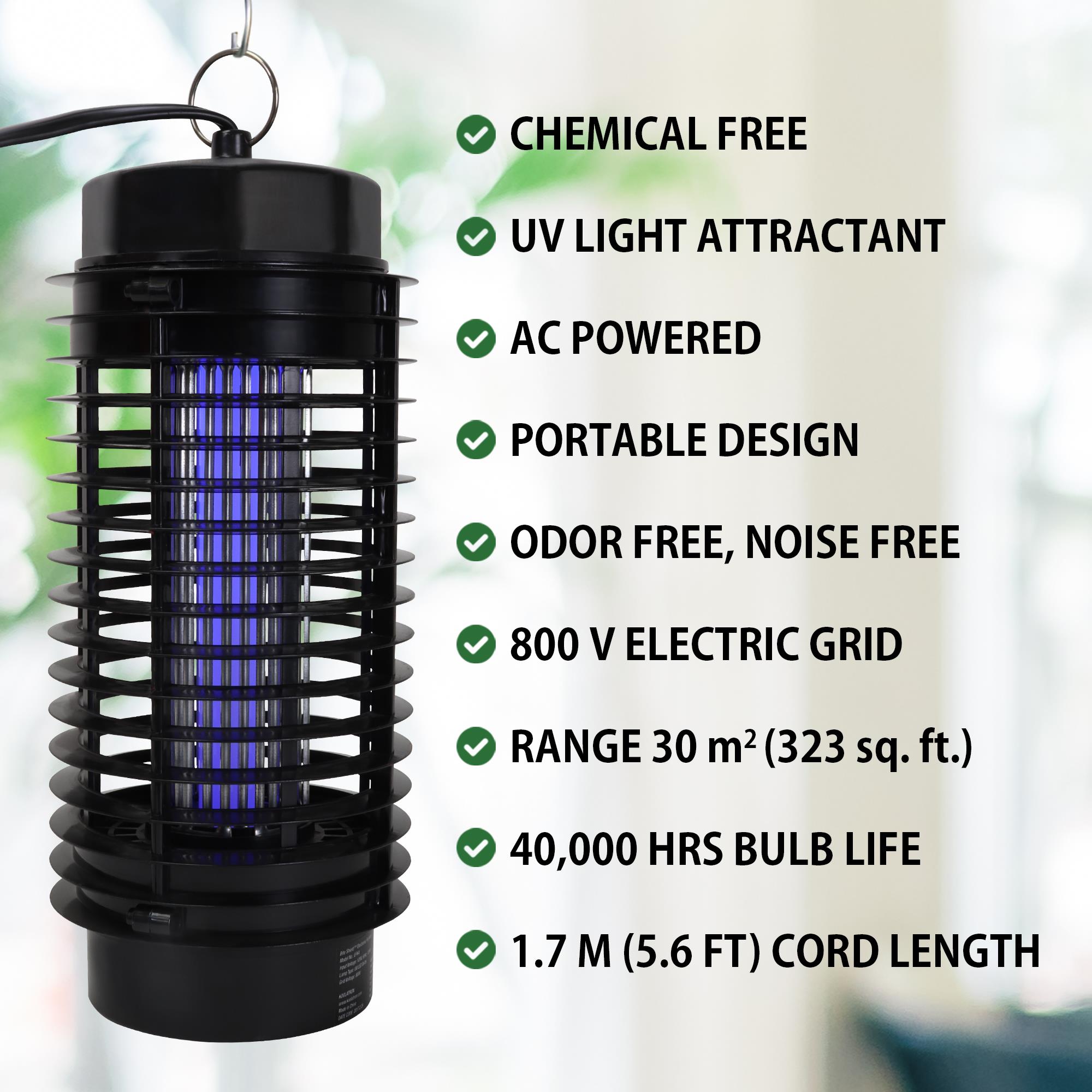 Bite Shield Electronic Flying Insect Killer Ac Powered Outdoor Insect Trap In The Insect Traps