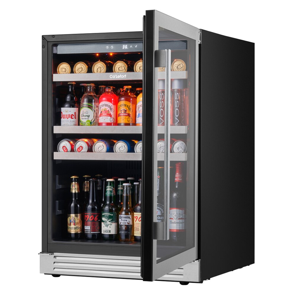 King's Bottle 24'' Stainless Steel Undercounter Beverage Center With 4.34 Cu. Ft. Capacity
