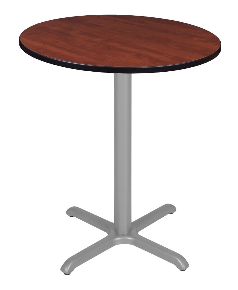 Regency TVCX36RNDCHGY Breakroom Red 4-Person Training Table (36-in W x 42-in H)