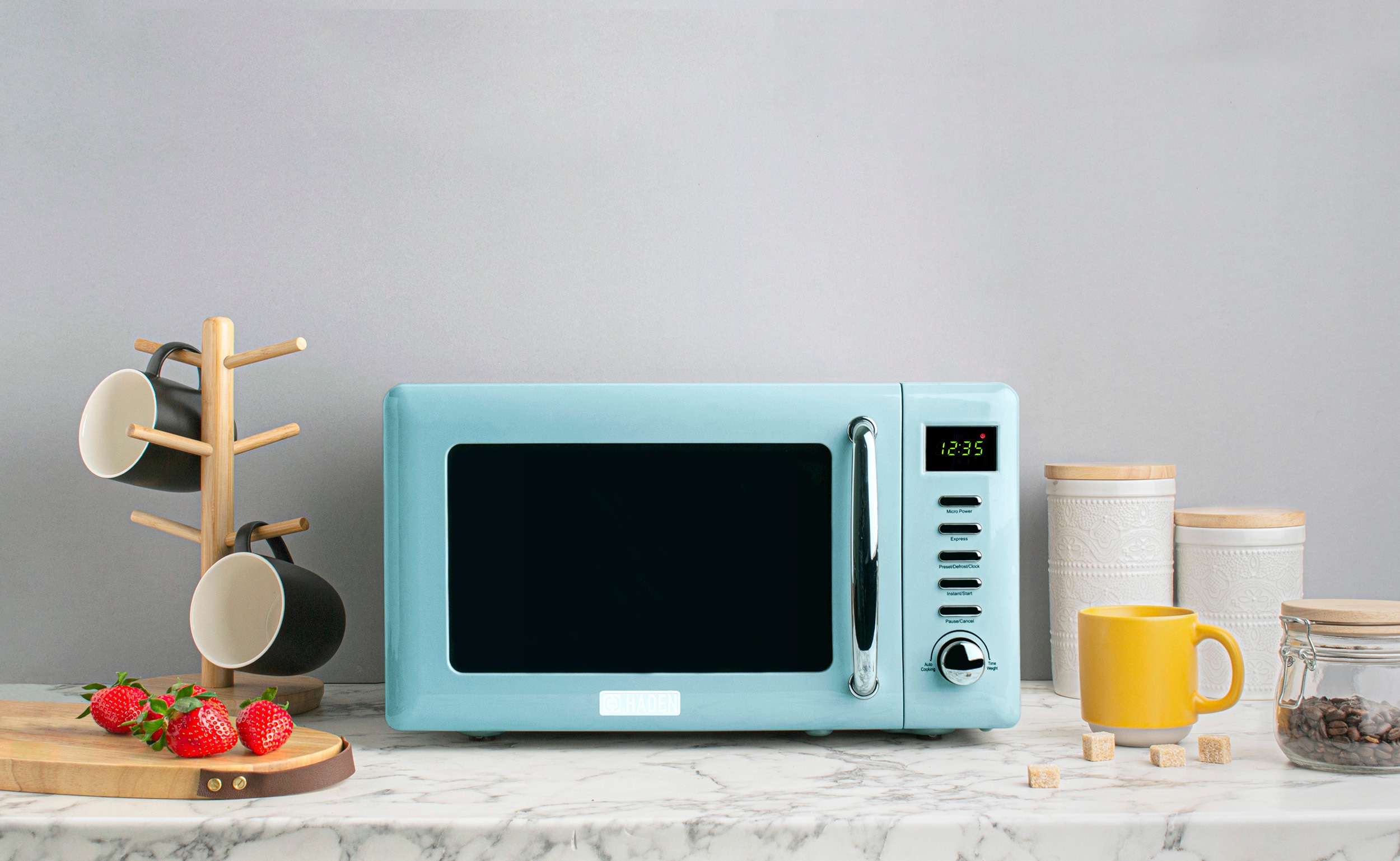 turquoise microwave