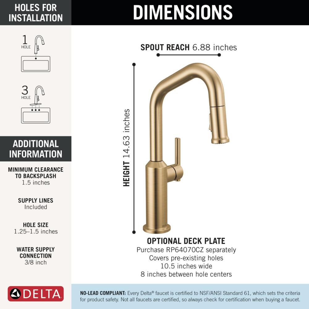 Delta 9885-CZ-PR-DST Kitchen-Faucets - View #5