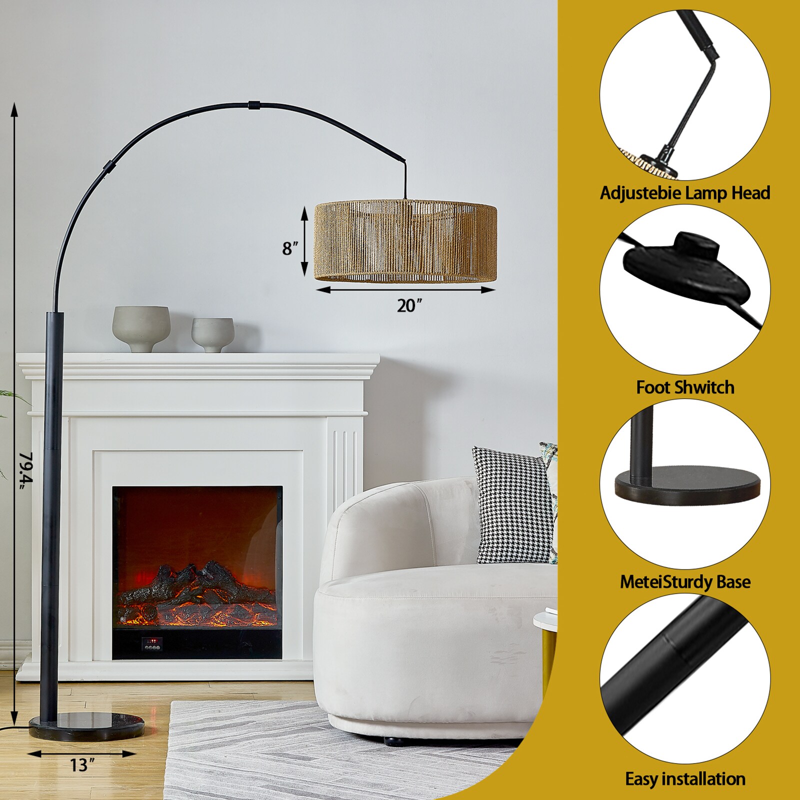 Maxax F216-BK floorlamps - View #5