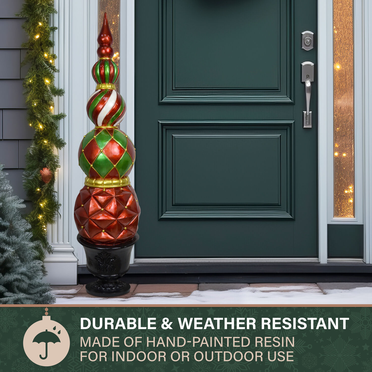 Fraser Hill Farm FFRS050-0FIN-RED Table-Christmas-Decorations - View #4