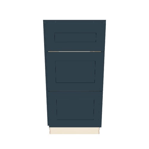 Diamond Express Jamestown 15-in W x 32.5-in H x 21-in D Regatta Blue 3-Drawer Wood Wall-mount Cabinet Banks
