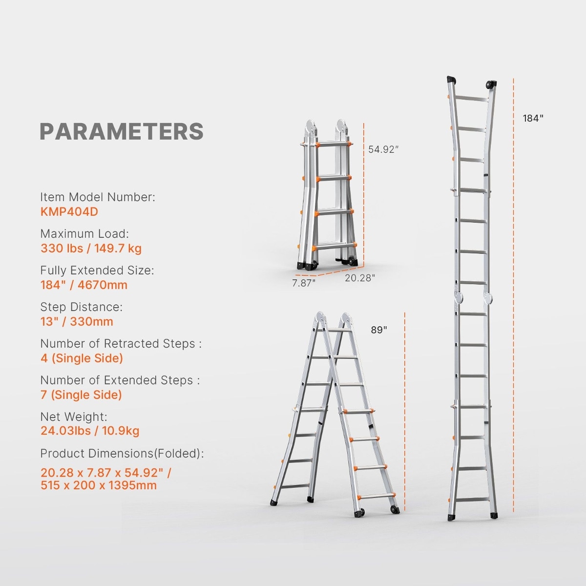Tooliom D0102HSVJ48 Multiposition-Ladders - View #7