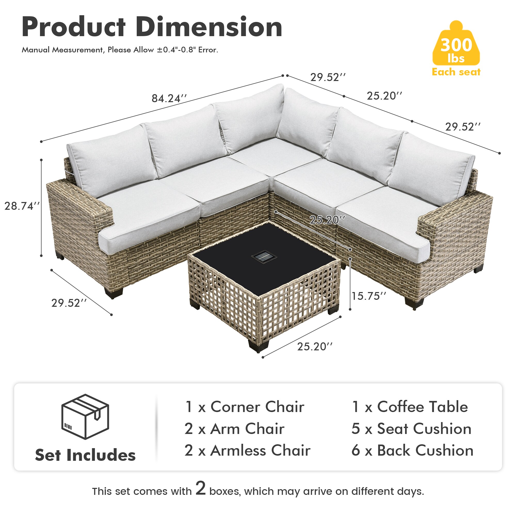Toject TOTBS406 Patio-Conversation-Sets - View #5