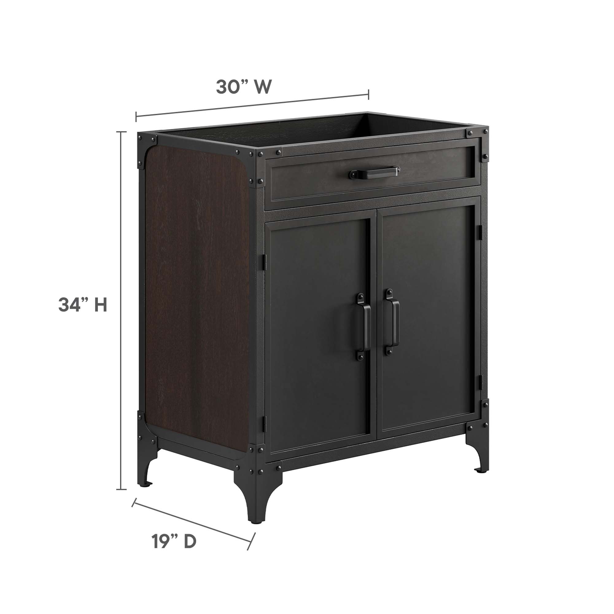 Modway EEI-6128-BLK-WAL vanities - View #3