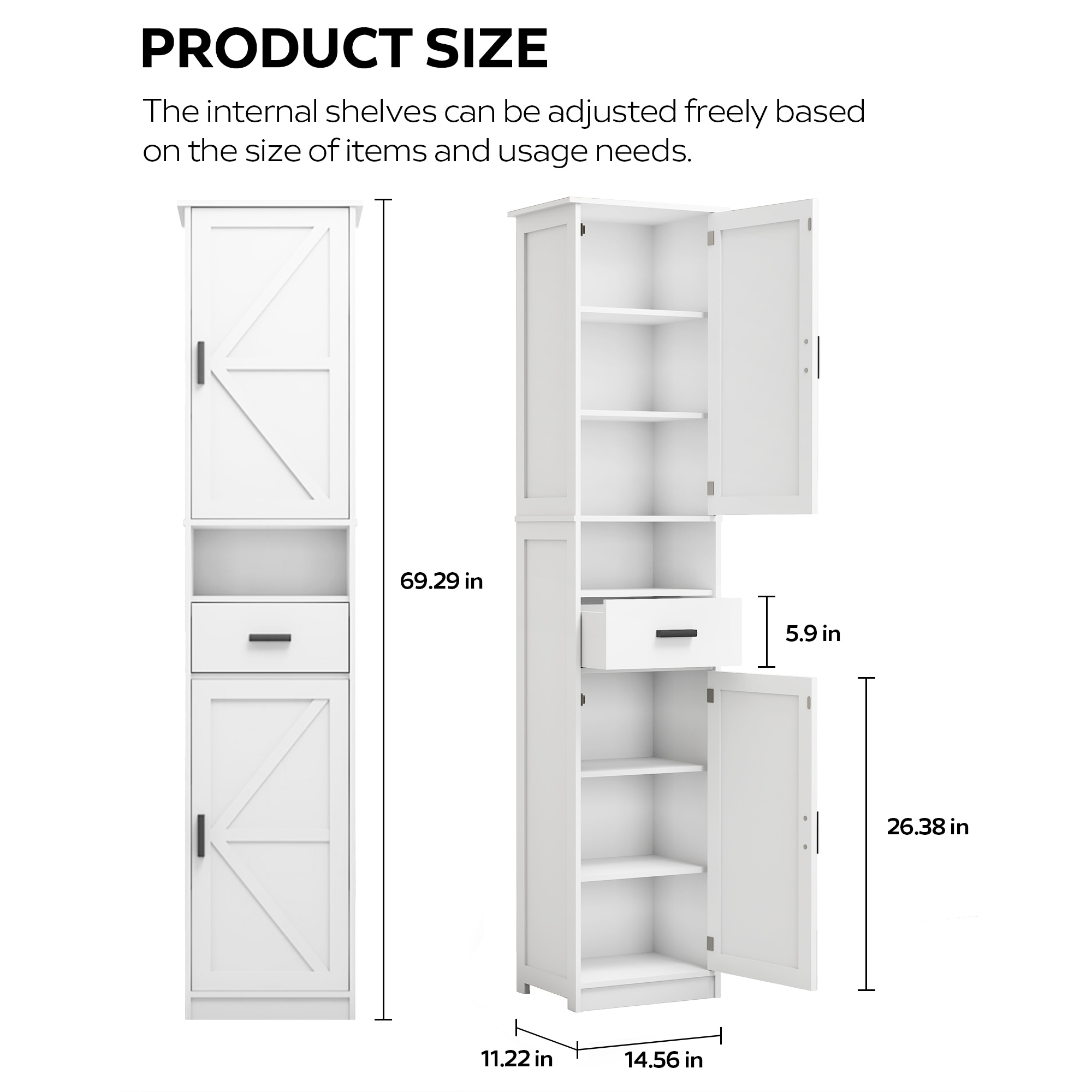 ZAKLOOP WU124150436 Storage-Drawers - View #2