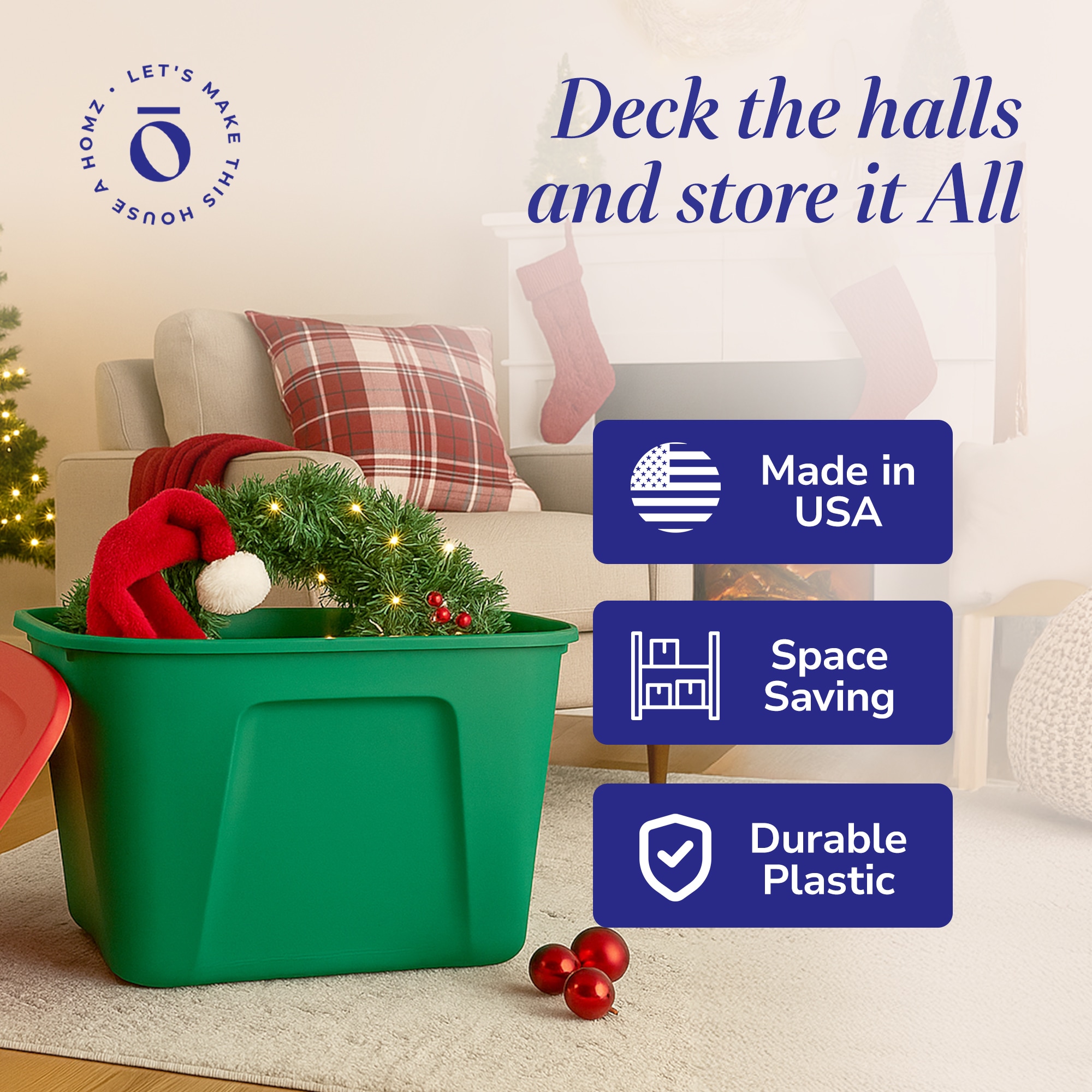 Homz Products 314623 Plastic-Storage-Totes - View #5