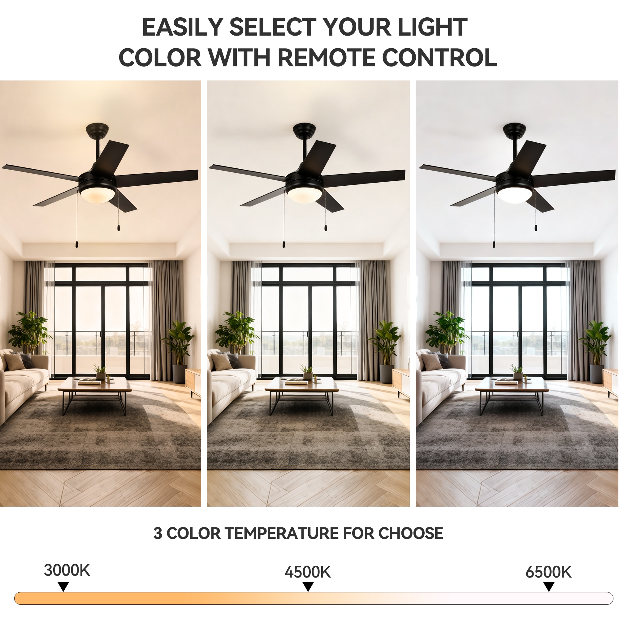 Edvivi FFG7345BK Ceiling-Fans - View #5