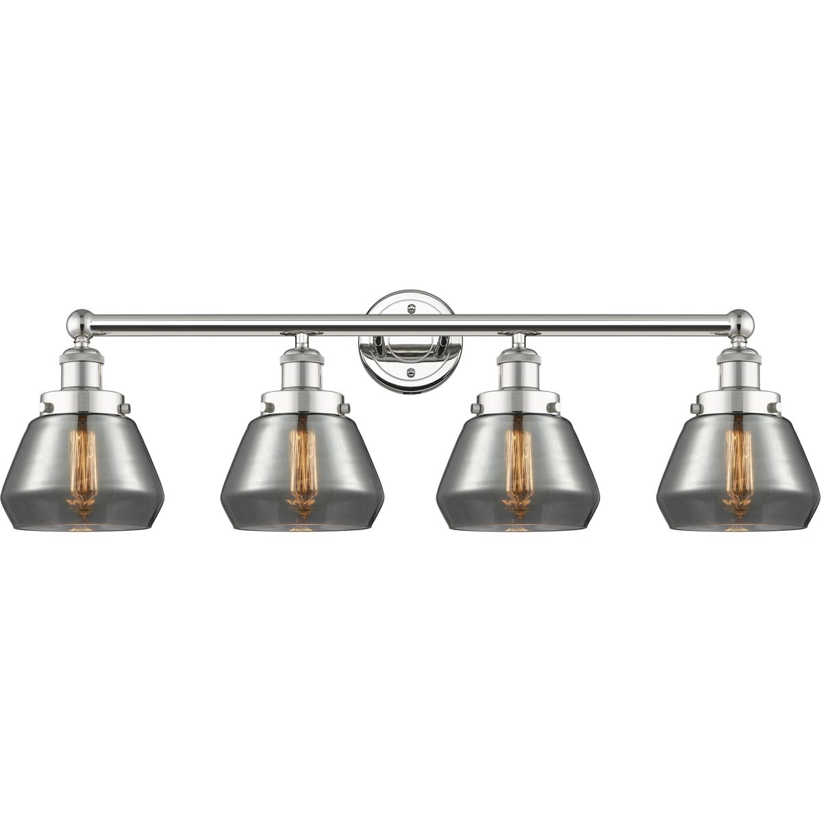 Innovations Lighting - 616-4W-PN-G173 Fulton Bathroom Vanity Light Polished Nickel