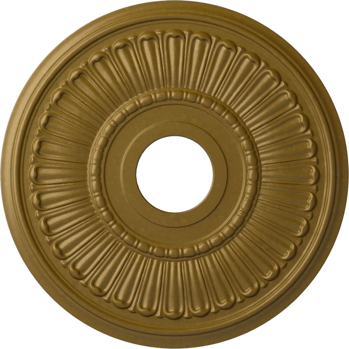 Ekena Millwork CM16MLGLS Melonie 16-in W x 16-in L Painted Gold Polyurethane Whole Ceiling Medallion