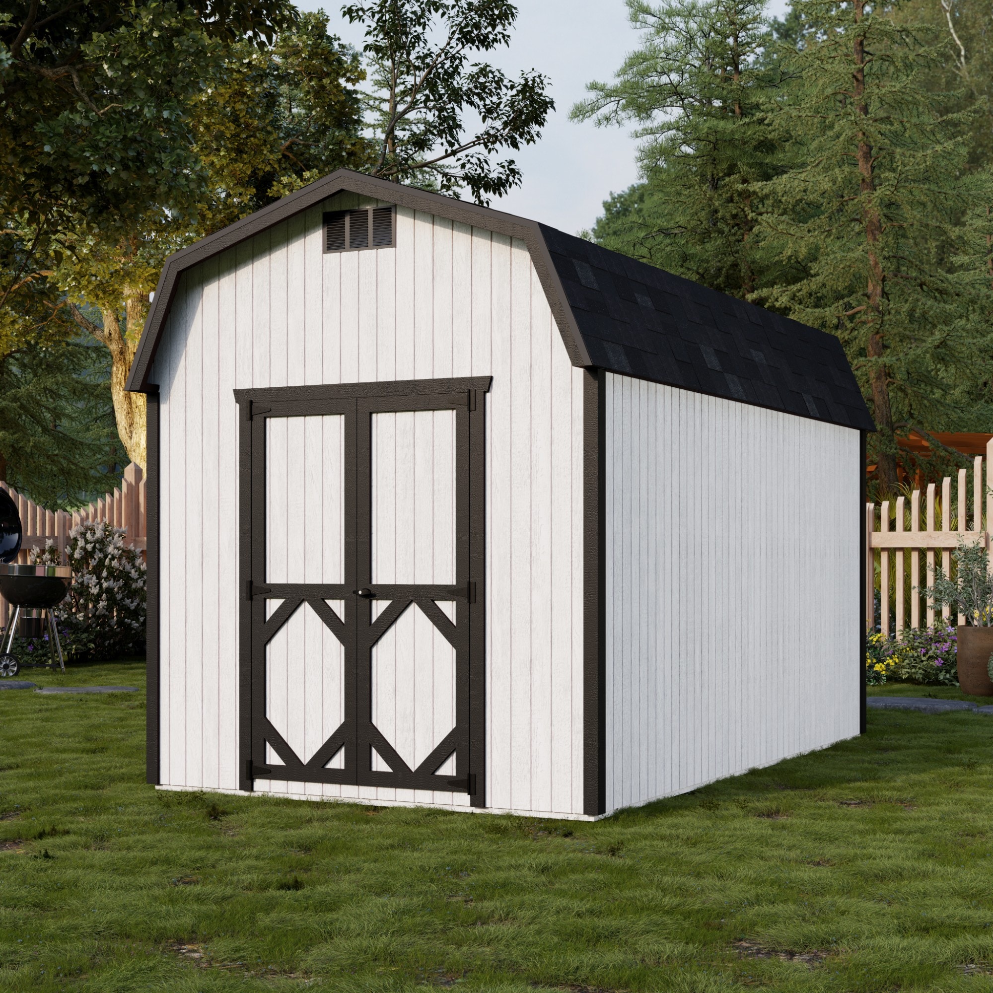 Little Cottage Co 8X14 CGB-6-PC-FK Wood-Storage-Buildings - View #2